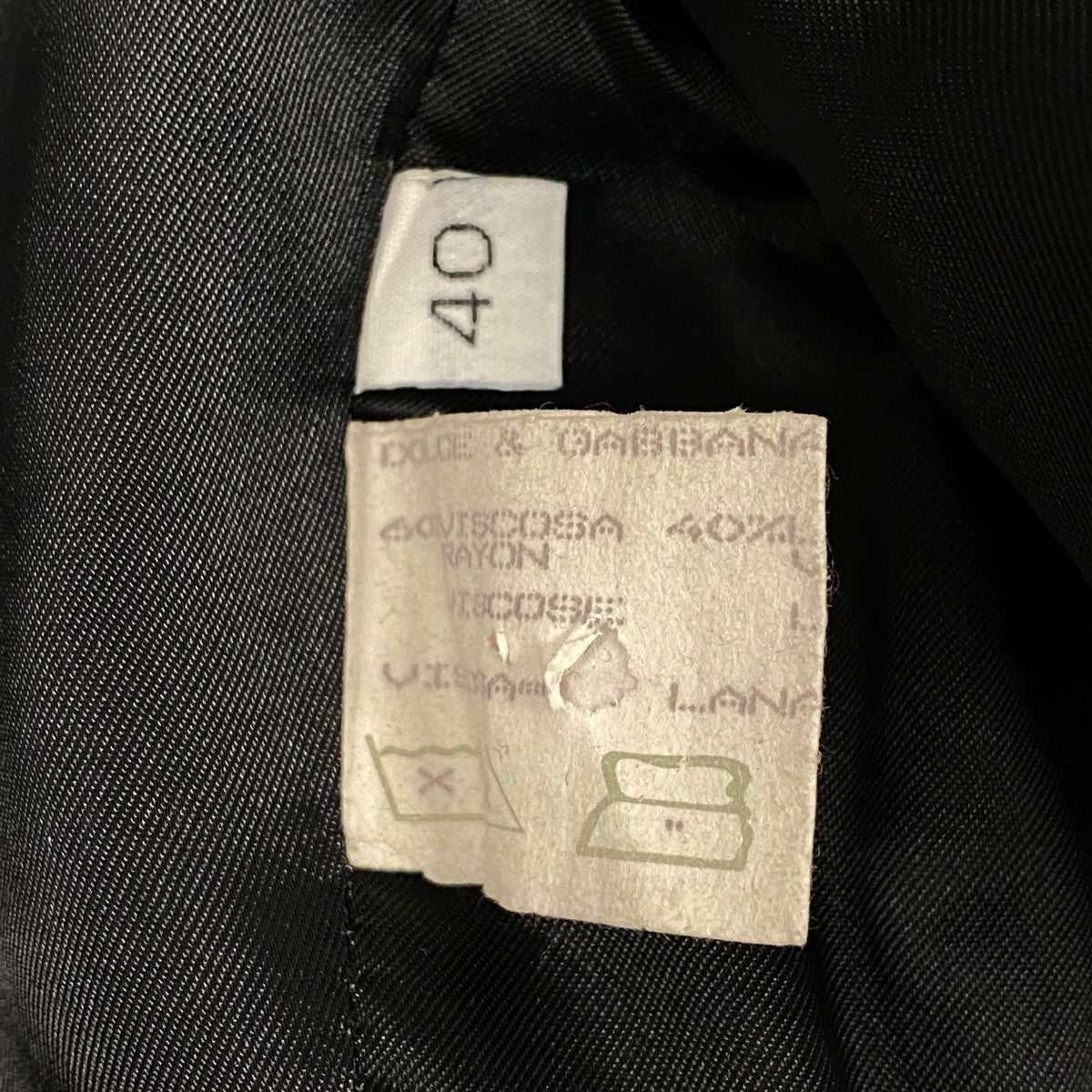 Eh6 DOLCE&GABBANA ドルチェアンドガッバーナ テーラードジャケット ピークドラペル ダブルブレスト イタリア製 ロングジャケット 40 ブラック レディース 女性用o07t