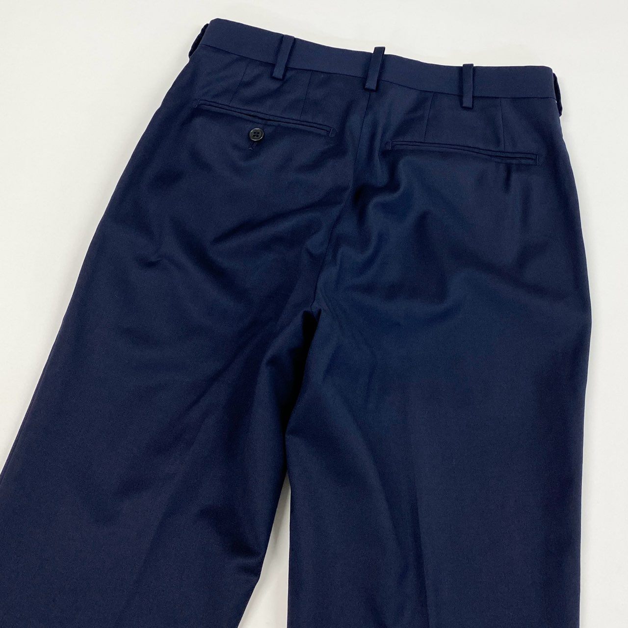 53j17 GINZA GLOBAL STYLE ギンザグローバルスタイル セットアップスーツ 3ピース 高級ライン KAISER シングルスーツ ネイビー メンズu02t