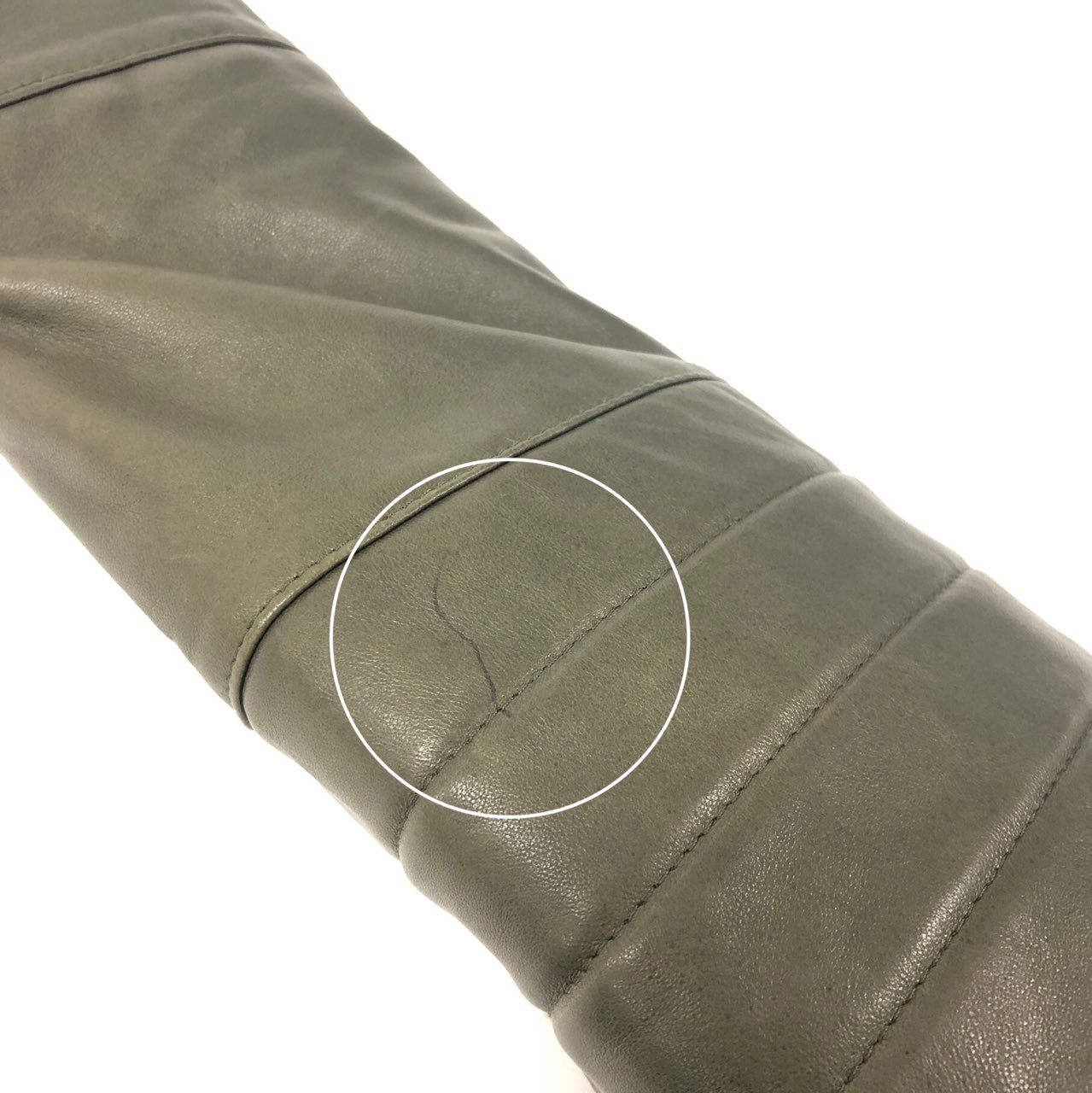 77L8 EMMETI di Franco エンメティ イタリア製 レザー ジャケット シングルライダースジャケット 重ね襟 本革 ラムスキン メンズ 紳士服 46 カーキu02t