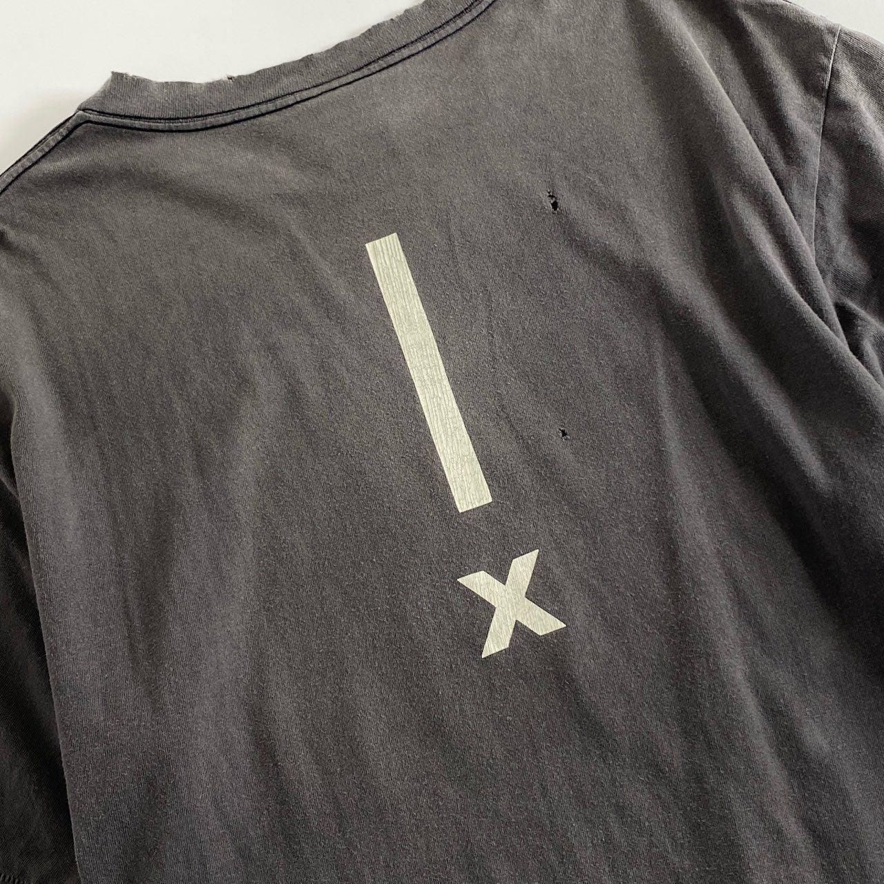 57e11 SAINT MICHAEL セントマイケル シャーマーアカデミー SA SS TEE SAINT ROOM ショートスリーブTシャツ カットソー 半袖 ヴィンテージ加工 SM-A22-0000-056 Lサイズ ブラック コットン