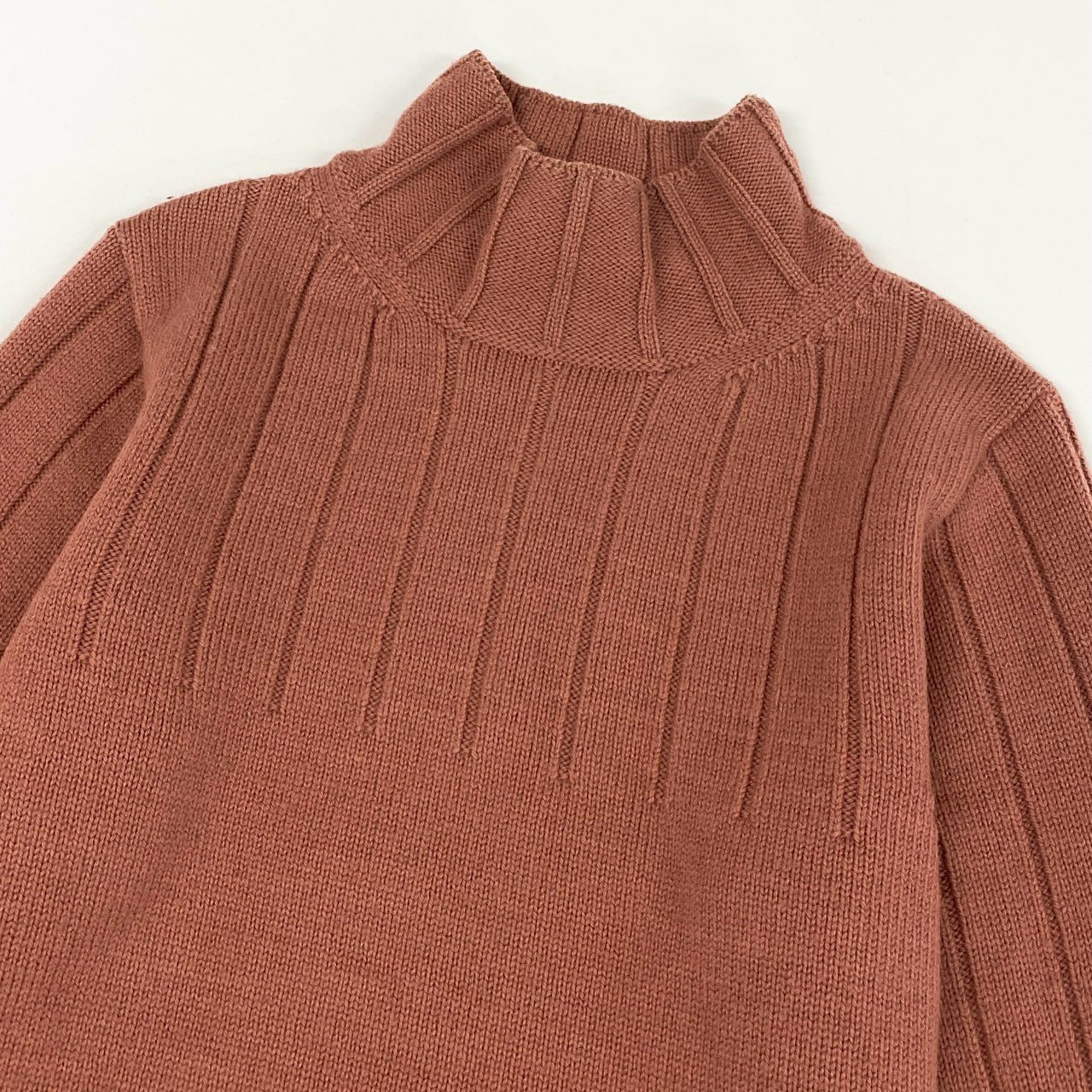 13h29 DRIES VAN NOTEN ドリスヴァンノッテン 長袖ニット ハイネックニット ロングスリーブ ボーダー 3351-6013 Mサイズ オレンジ系 マルチカラー レディース 女性用u02t