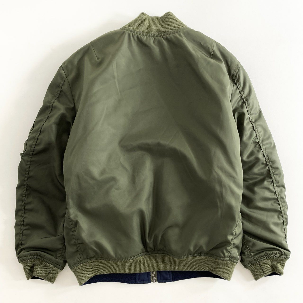 88i3② 《未使用保管品》定価¥29,590 POLO RALPH LAUREN ポロ ラルフローレン ワッペン付き MA-1 フライトジャケット 6 カーキ タグ付