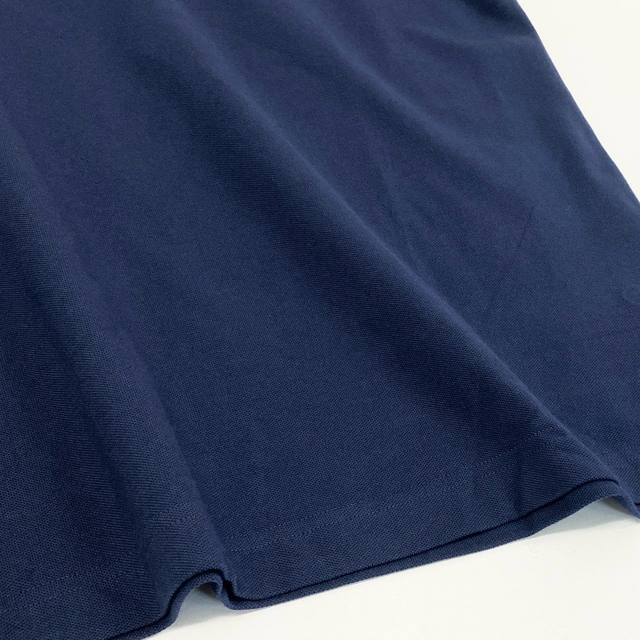 13f7 《新品タグ付き》 LACOSTE ラコステ 半袖ポロシャツ トップス 鹿の子 ワンポイントロゴ刺繍 PH8525L サイズ5 ネイビー メンズ 紳士服