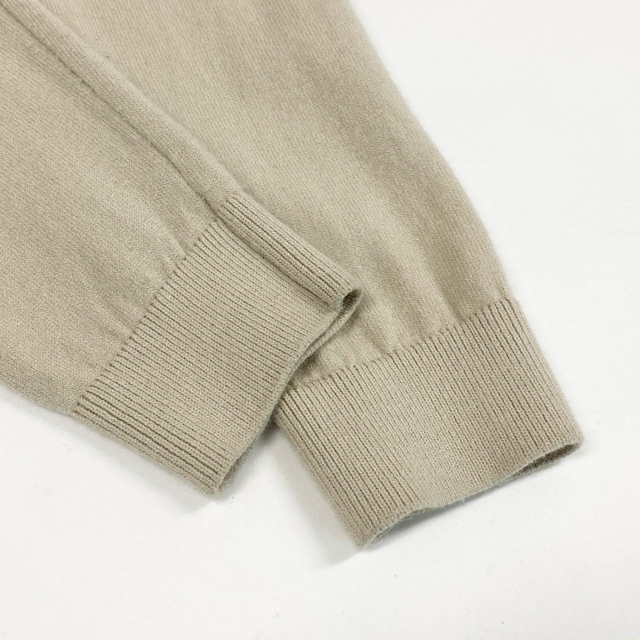 35d7 《新品タグ付き》 FOXEY NEW YORK フォクシー ニューヨーク ツインフェイス ニットカーディガン ボレロカーディガン トップス 33065 サイズ38 ベージュ レディース 日本製