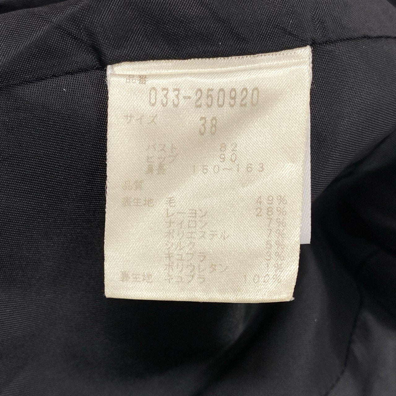 77j28 NOVESPAZIO ノーベスパジオ ツイードセットアップ ジャケット タイトスカート ラメ 033-250920 38サイズ ブラック レディースu02t