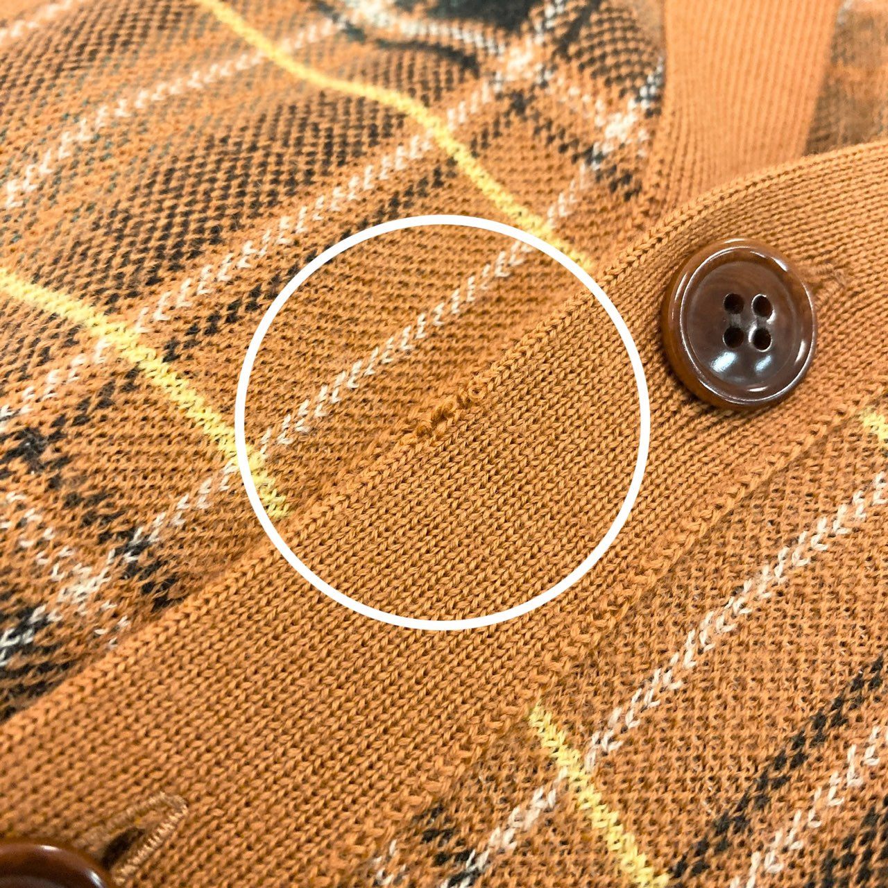 44h26 JUNYA WATANABE MAN COMME des GARCONS ジュンヤワタナベマン コムデギャルソン 多素材MIX ジャガード エルボーパッチ ニットカーディガン スエードポケット チェック柄 スエード Sサイズ マルチカラー メンズo07t