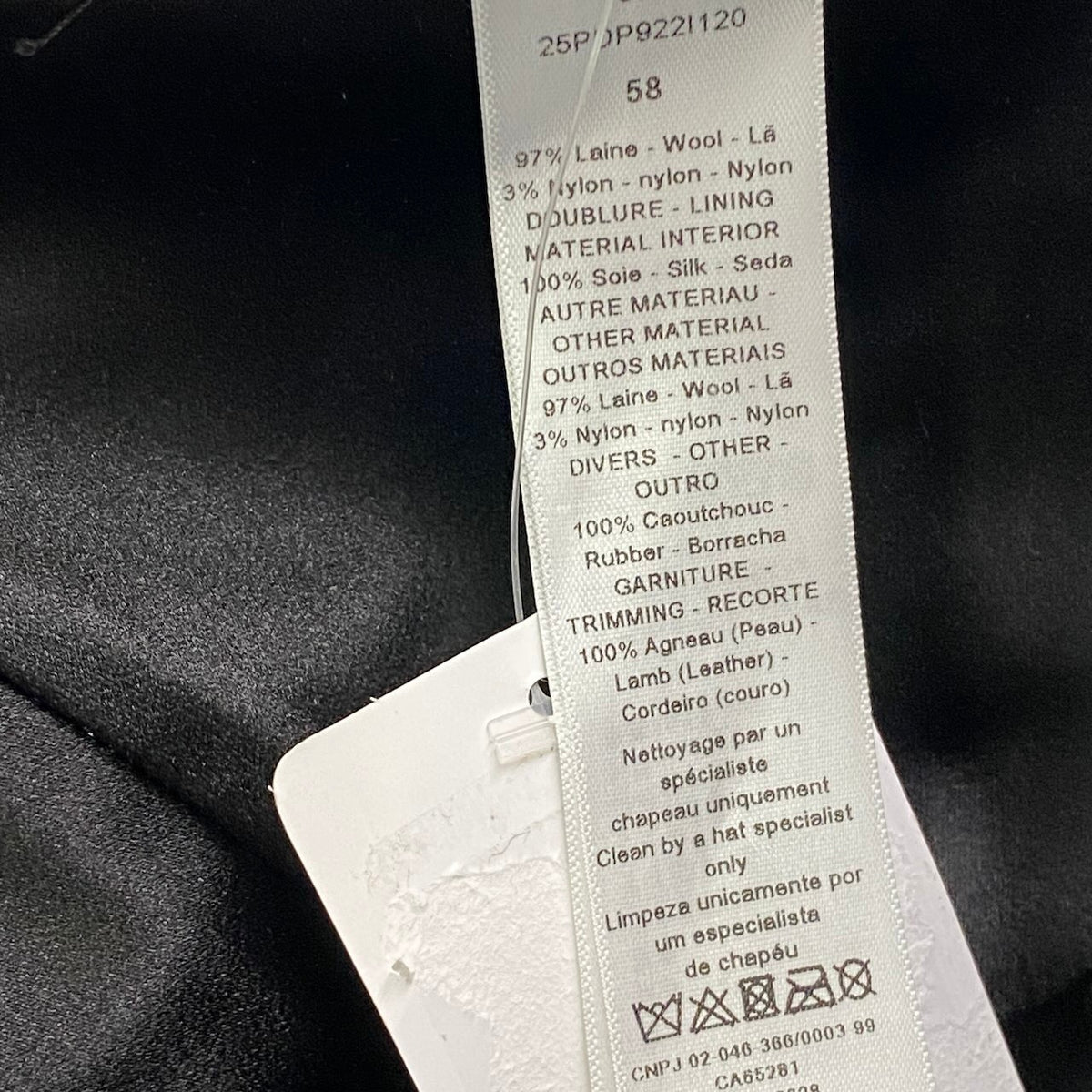 j15 【新品保管品】Christian Dior ツイードキャップ 千鳥格子 帽子 58サイズ ホワイト ブラック レディース 女性用