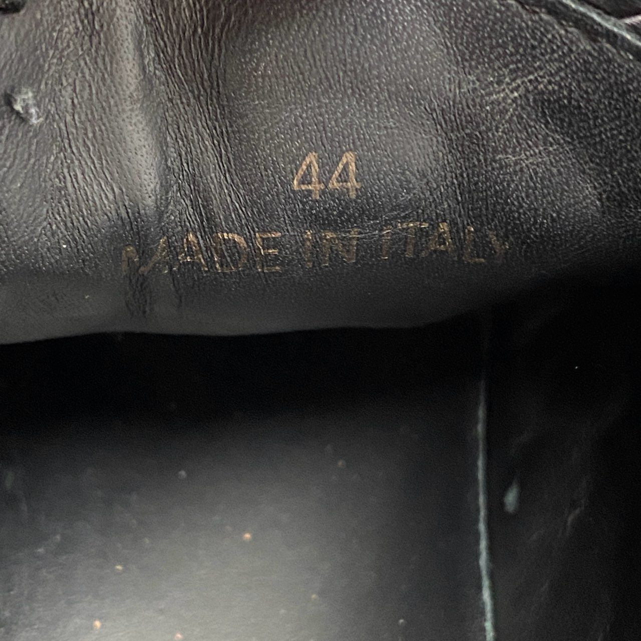 5i27 JIMMY CHOO ジミーチュウ イタリア製 スタースタッズ レザー スリッポン シューズ ローカットスニーカー 44 ブラック