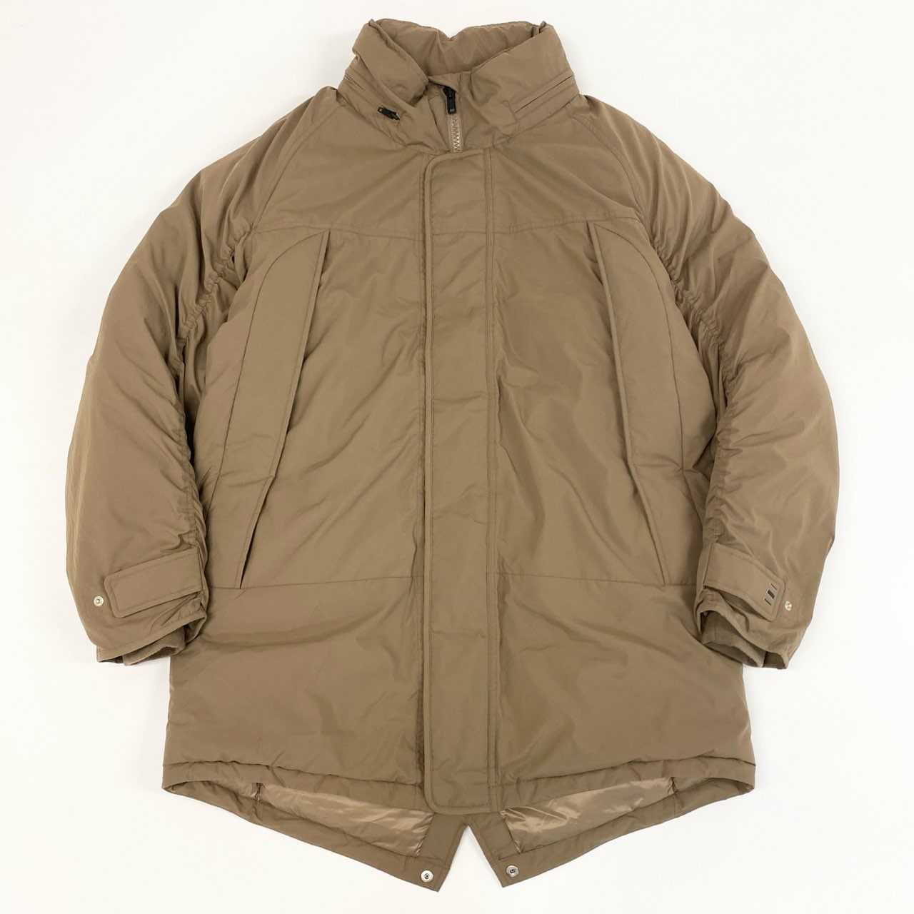 24f18 《未使用保管品》タグ付 定価\68,000 CANTERBURY カンタベリー DEFENDER PUFF COAT 中綿ジャケット コート HTM7150 1 ブラウン系 メンズ