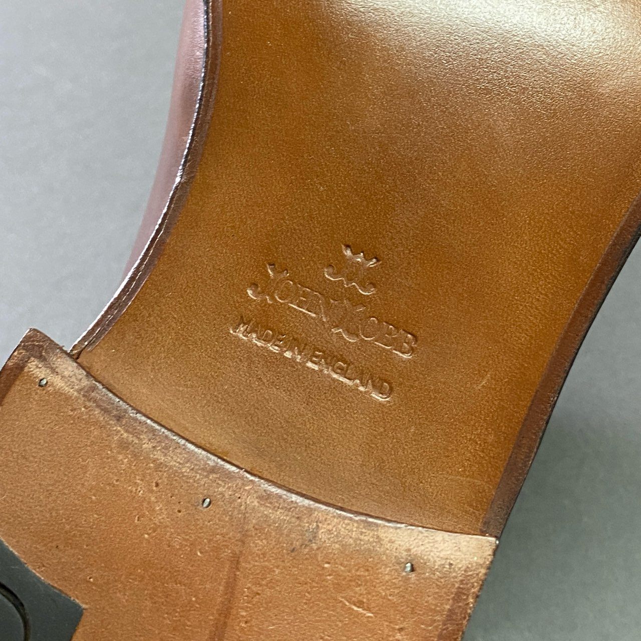 3a17 JOHN LOBB ジョンロブ BRAKLEY ブラックリー PARISAIN BROEN 外バネ メダリオン ドレスシューズ 7E ブラウン レザー LAST7000 英国製