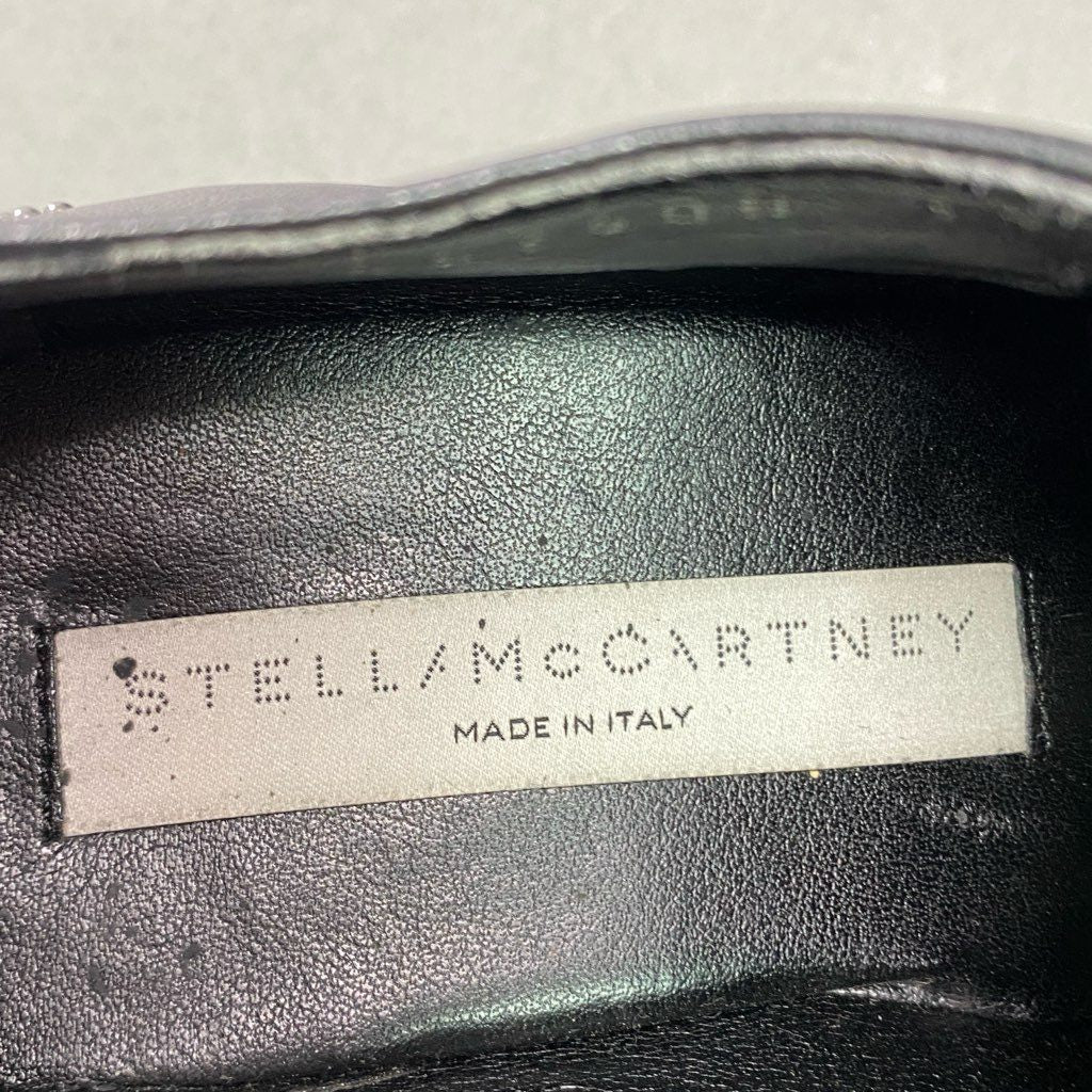 5e10 STELLA McCARTNEY ステラマッカートニー ELYSE エリスシューズ プラットフォーム 厚底シューズ スタースタッズ サイズ38 ブラック レザー レディース