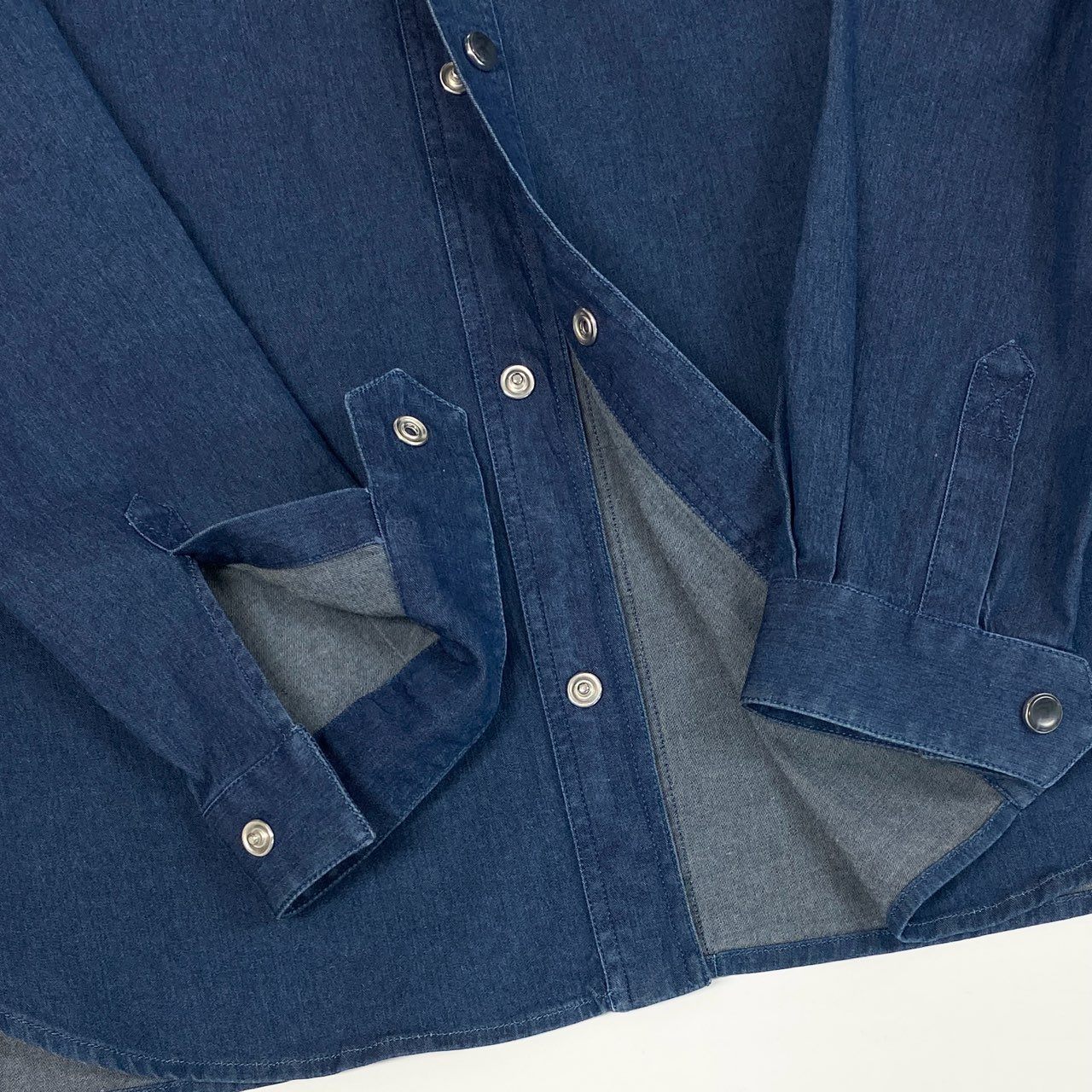 45j15 Loro Piana ロロピアーナ デニムシャツ 長袖シャツ トップス 胸ポケット 50サイズ インディゴ キッズ メンズu02t
