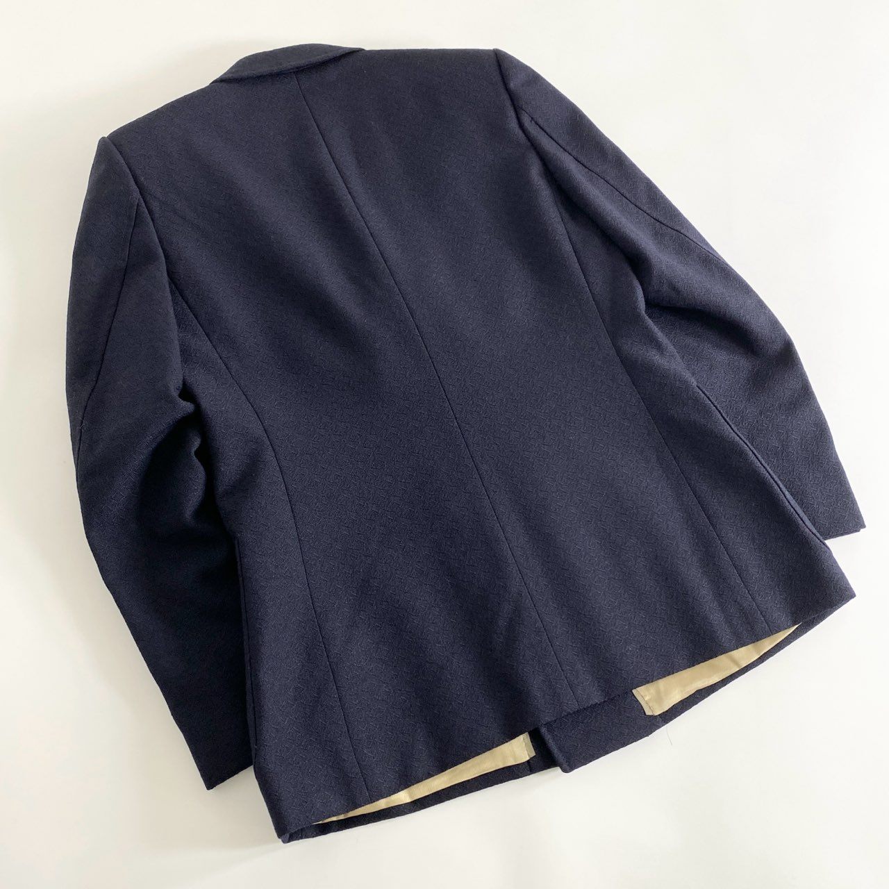 82j4 《美品》 イタリア製 GUCCI グッチ 20ss ダブル テーラードジャケット ブレザー 金ボタン 608629 ZADV4 サイズ46 ネイビー ウール100% メンズ