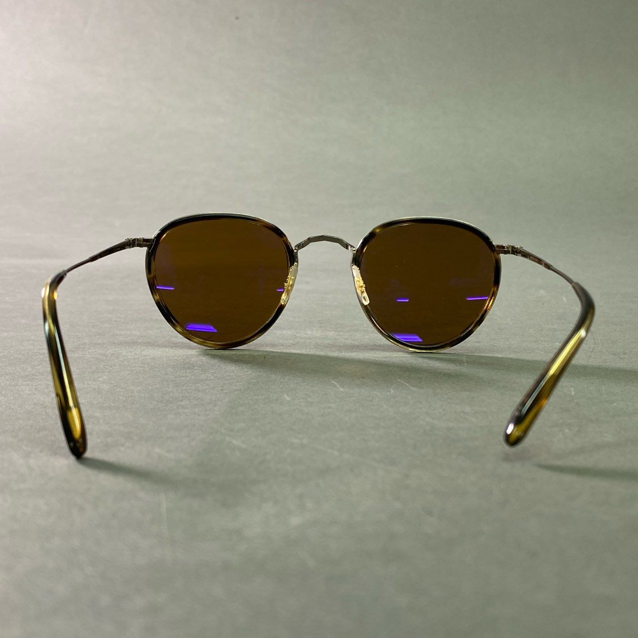 b12 OLIVER PEOPLES オリバーピープルズ MP-2 SUN サングラス OV1104S 48□24 ブラウン イタリア製 アイウェア 眼鏡 ケース付き