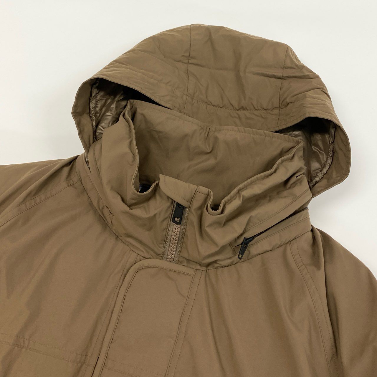 24f18 《未使用保管品》タグ付 定価\68,000 CANTERBURY カンタベリー DEFENDER PUFF COAT 中綿ジャケット コート HTM7150 1 ブラウン系 メンズ