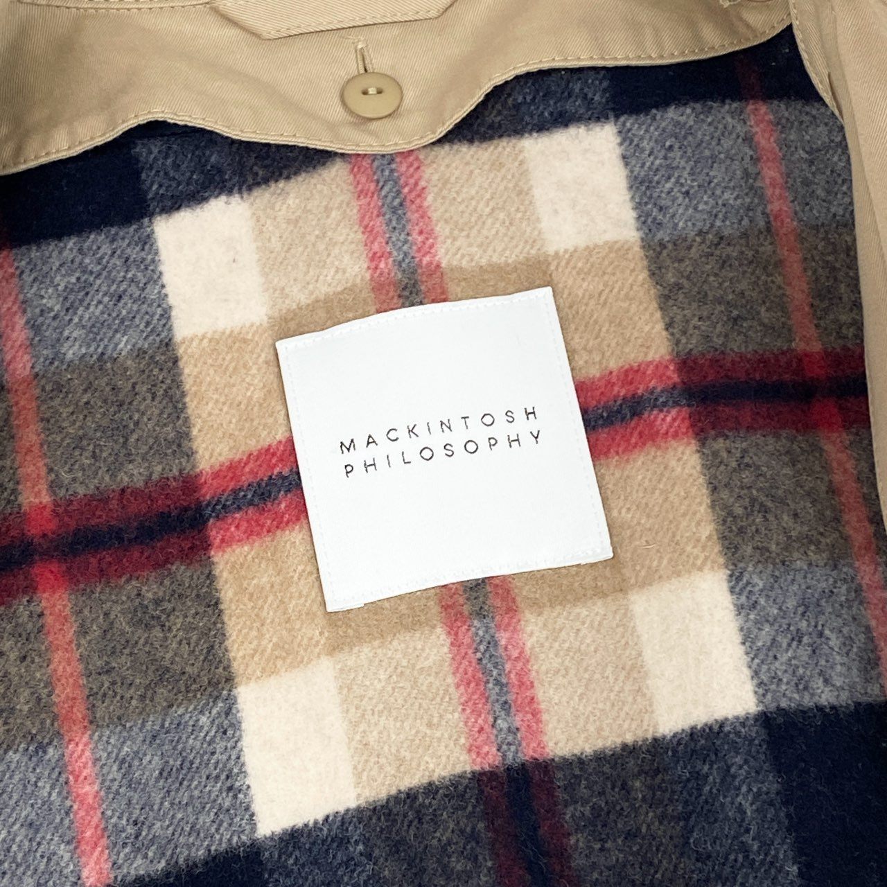63i12 MACKINTOSH PHILOSOPHY マッキントッシュ フィロソフィー ベルテッド トレンチコート ライナー付き H5A02-601-40 40 ベージュ コットン レディースk02i