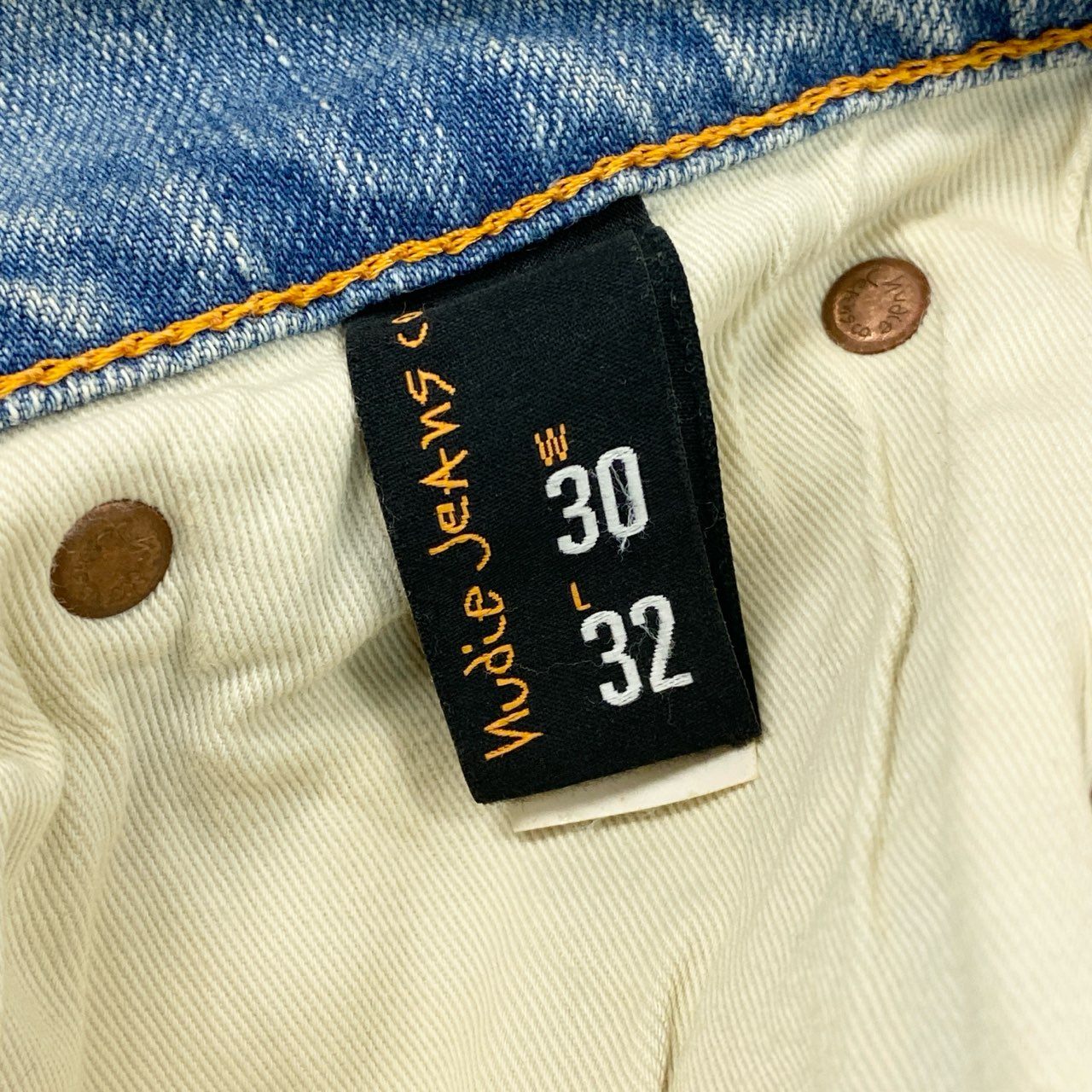 52e23 《未使用保管品》 タグ付 Nudie Jeans ヌーディージーンズ Thin Finn885 デニムパンツ ジーンズ ボトムス W30 L32 インディゴブルー コットン