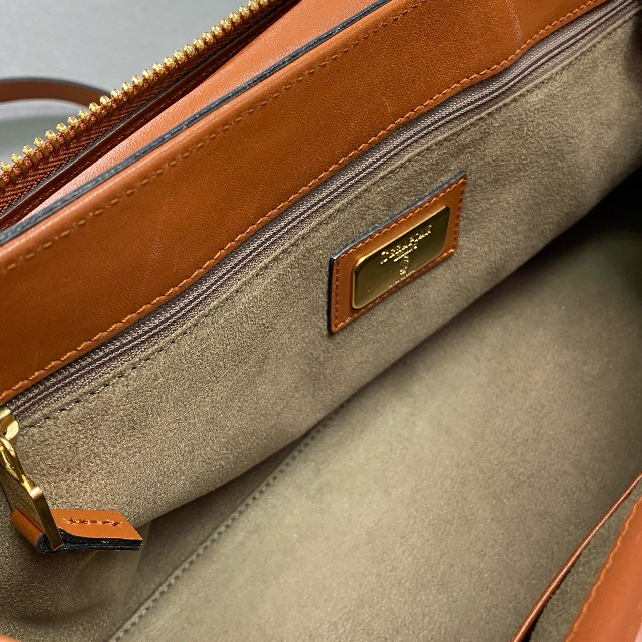Ac6 SERAPIAN セラピアン 2WAY ハンドバッグ ショルダーバッグ ブラウン Leather カバン イタリア製