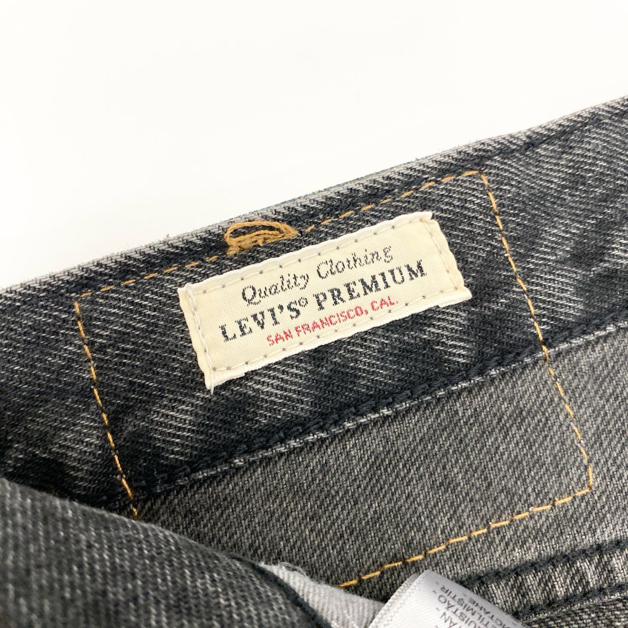 54h27 Levi's リーバイス バギーショーツ ショートパンツ デニムハーフパンツ ジーンズ ブラックデニム 478 W34 ブラック グレー コットン メンズo07t