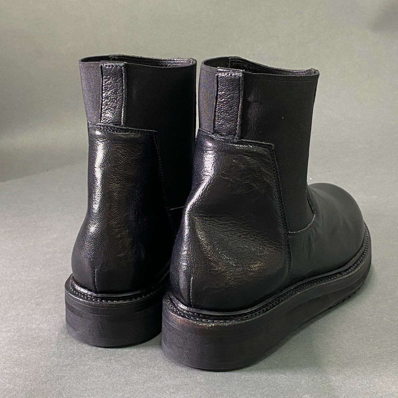 1e2 Rick Owens リックオウエンス サイドゴアブーツ レザーブーツ サイズ37 ブラック レザー レディース 靴 RP18S8852/LCA