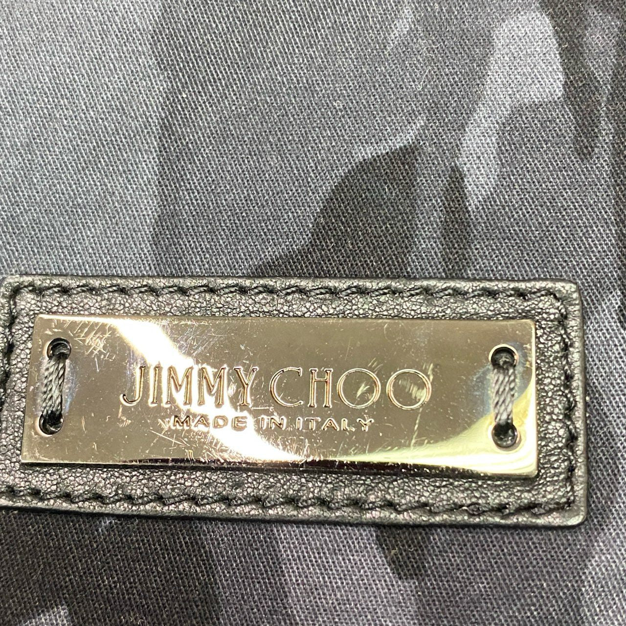 Ba27 JIMMY CHOO ジミーチュウ Lennox レノックス リュックサック バックパック ブラック レザー
