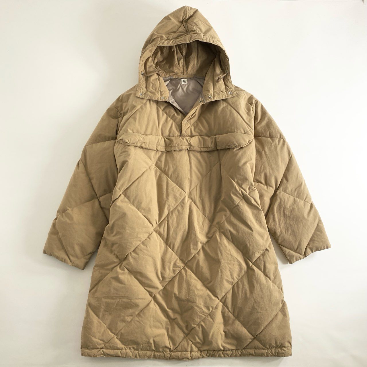 87i1 定価¥81,400 KAPTAIN SUNSHINE キャプテンサンシャイン Down Field Anorak ダウンフィールド アノラックコート KS6FCO07 38 ベージュ キルティング