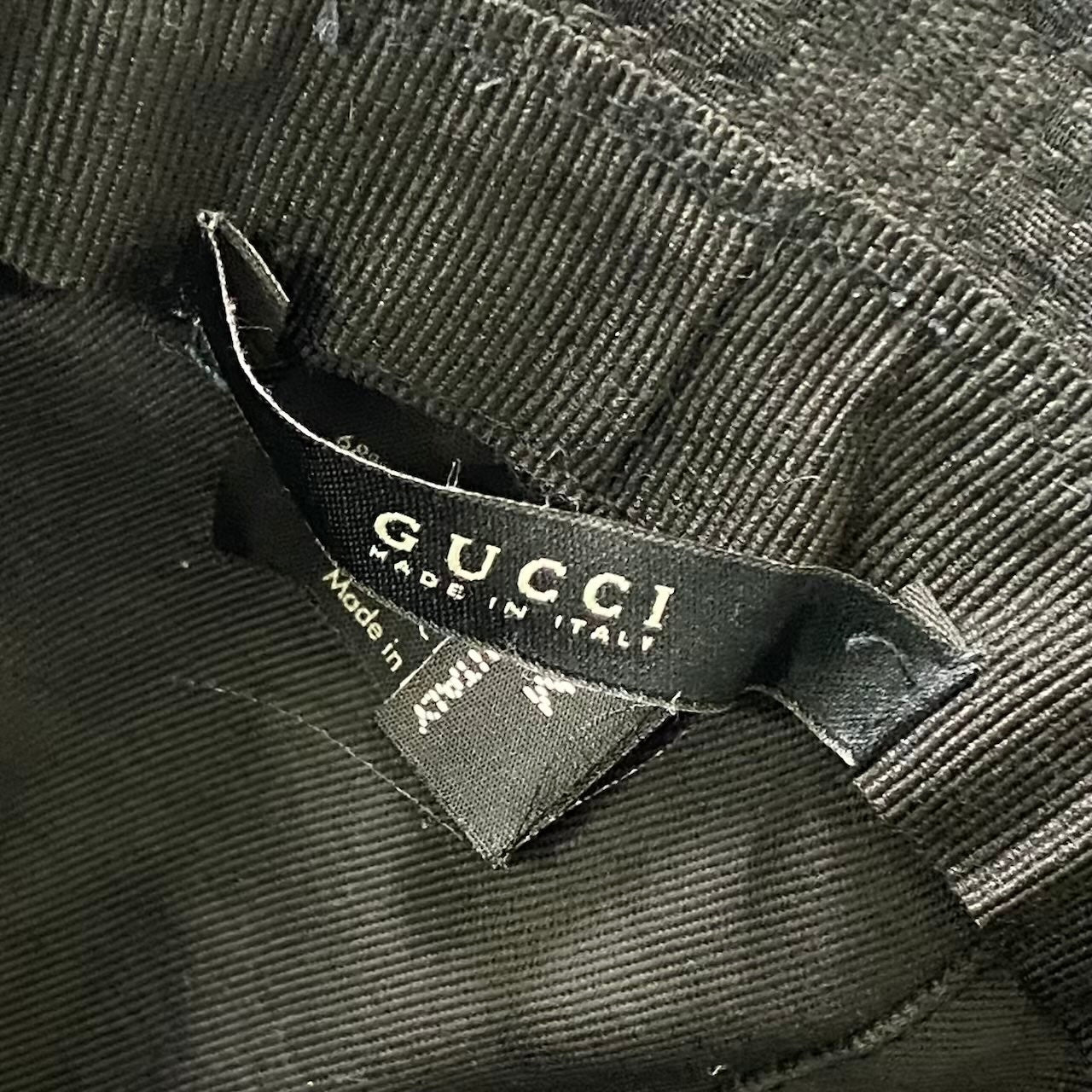 GUCCI グッチ ゴールドプレート GGキャンバス バケットハット Gold Plate GG Canvas Bucket Hat サイズM ブラック 帽子 イタリア製