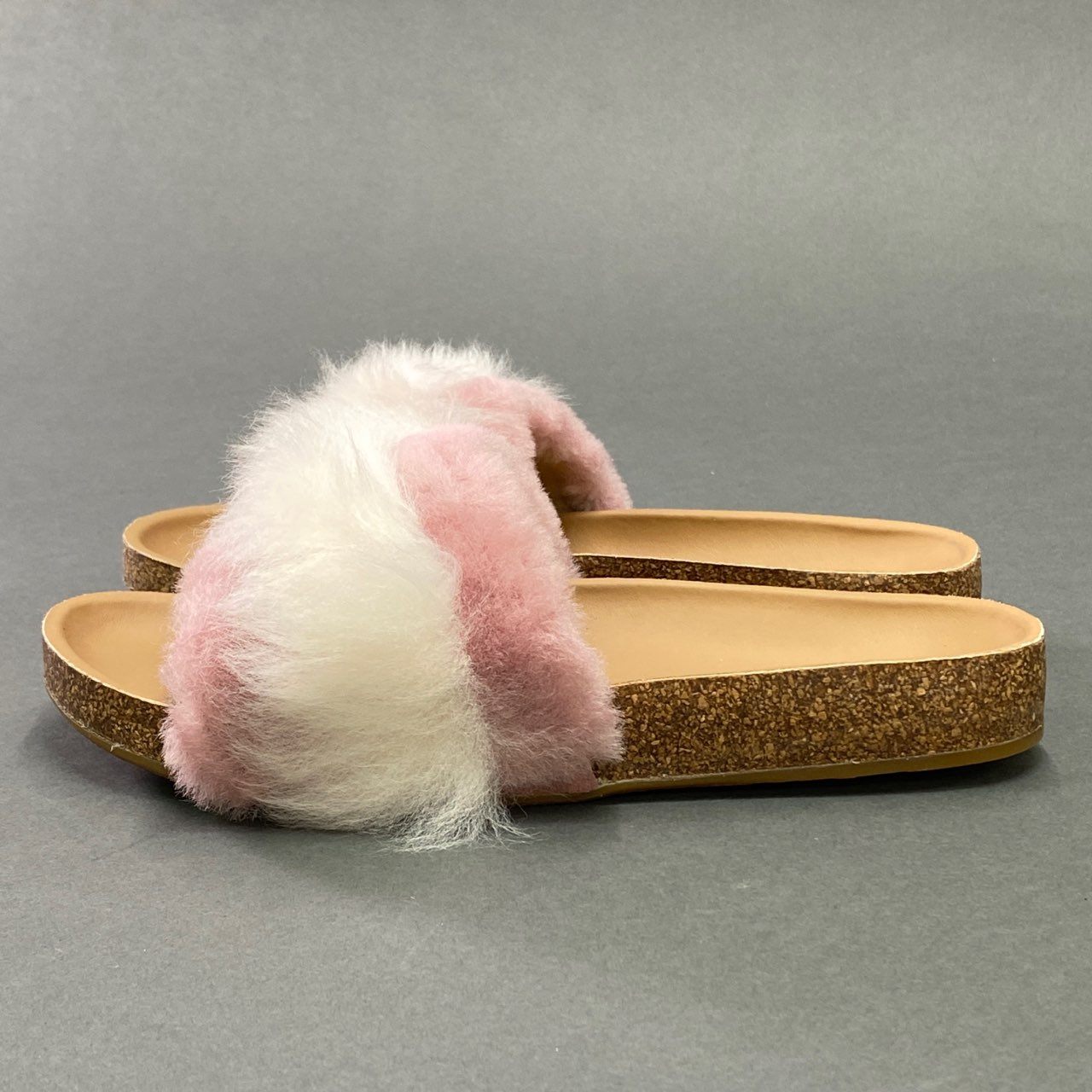 4a10 《未使用品》 定価¥17,600 UGG アグ W DIANE WISP ファーサンダル 22cm ピンク シューズ