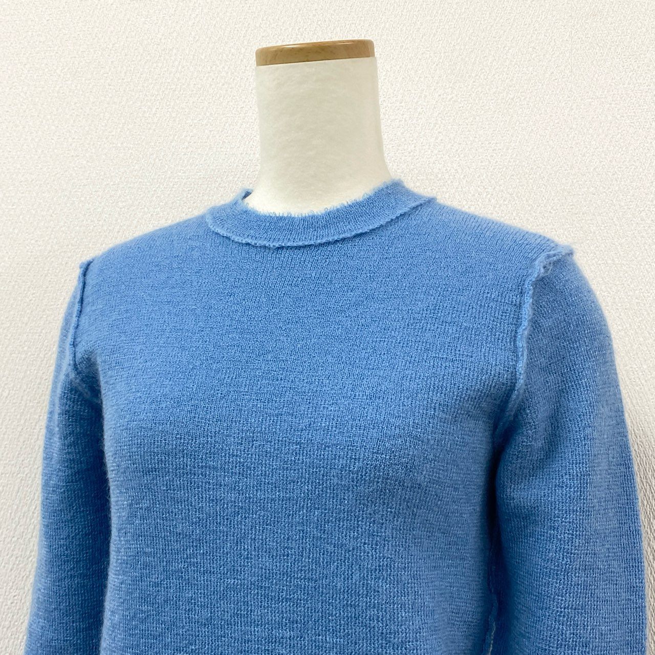 61g23 TOGA トーガ Mohair knit Pullover モヘアニットプルオーバー セーター 日本製 TA02-XN007 36 ブルー レディース