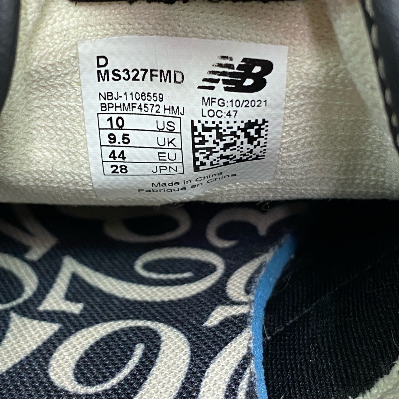 3g9 《美品》 NEW BALANCE ニューバランス × FRANCK MULLER フランクミュラー MS327FMD 28cm ブラック スニーカー シューズ