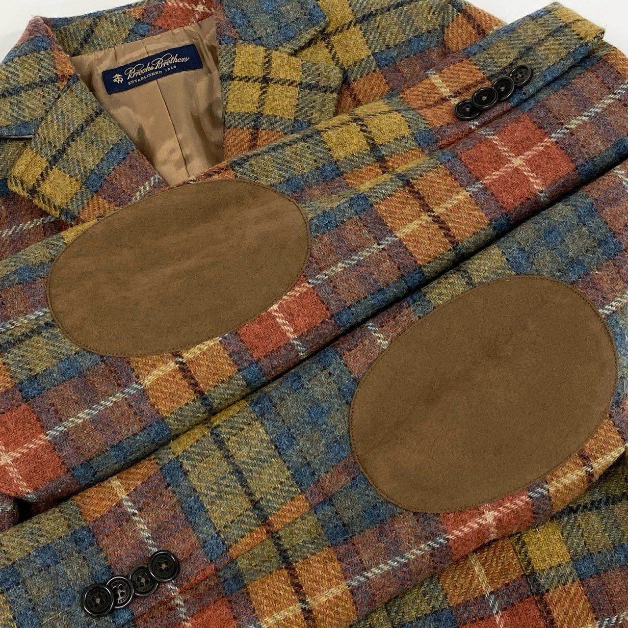 17e7 Brooks Brothers ブルックスブラザーズ チェックツイードジャケット テーラードジャケット アイビー サイズ0 マルチカラー レディース 女性用 ジャケット