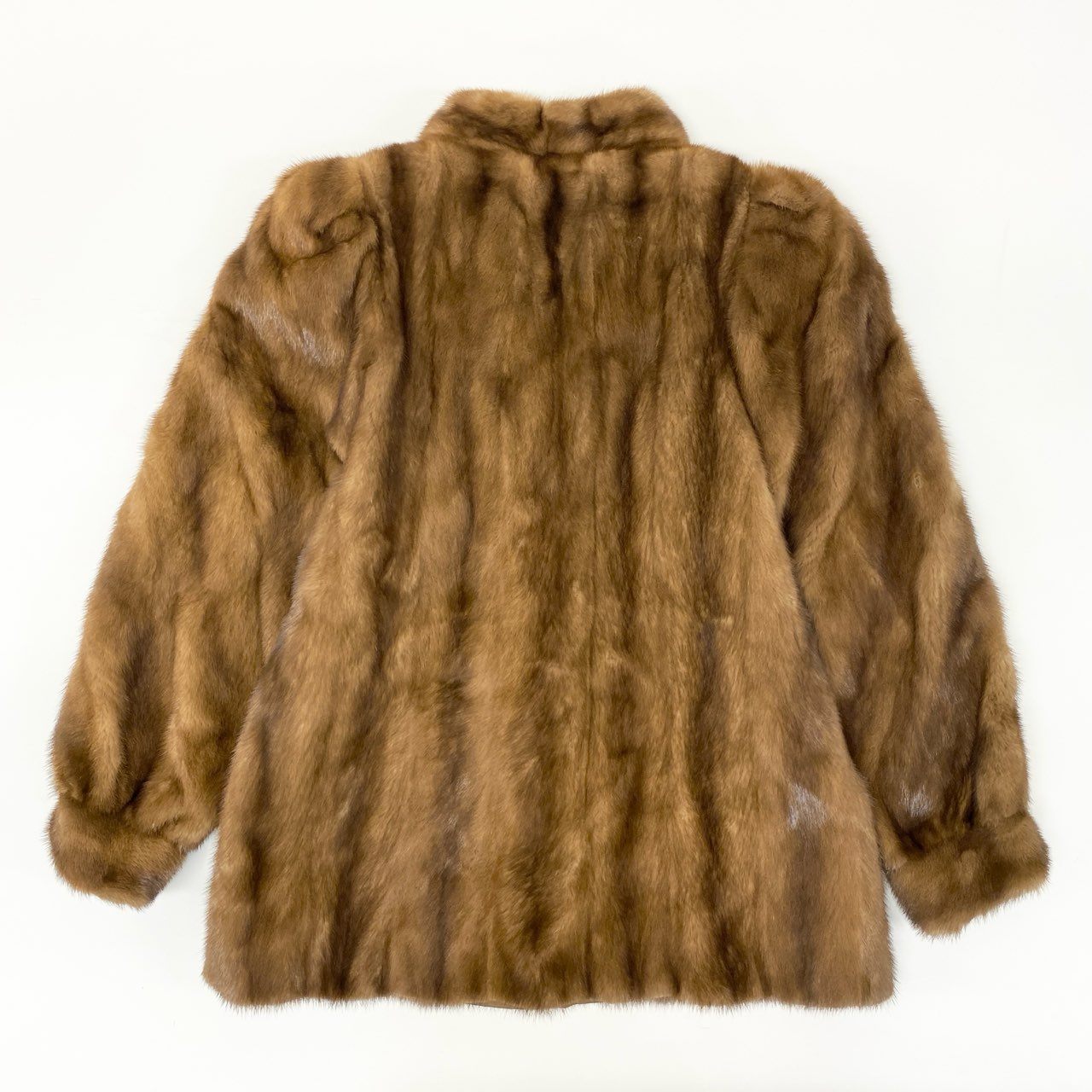 80i29 デミバフ ミンクファー コート 13 L相当 ブラウン 本毛皮 MINK FUR アウター 毛並み◎ 毛質◎t18r