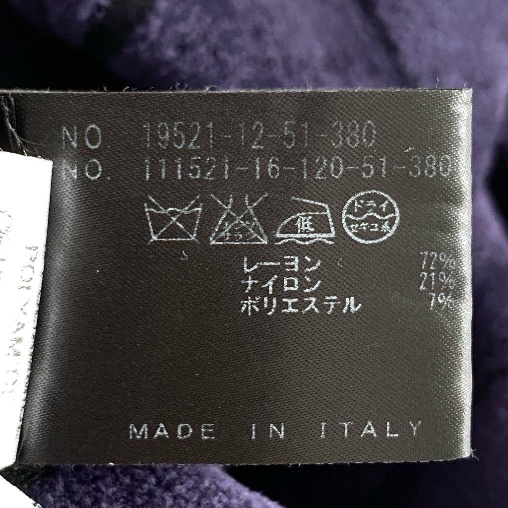 22f8 antonino valenti アントニーノヴァレンティ イタリア製 ノースリーブ ストレッチ ドレス ワンピース 19521-12-51-380 40 ブラック パーパープル