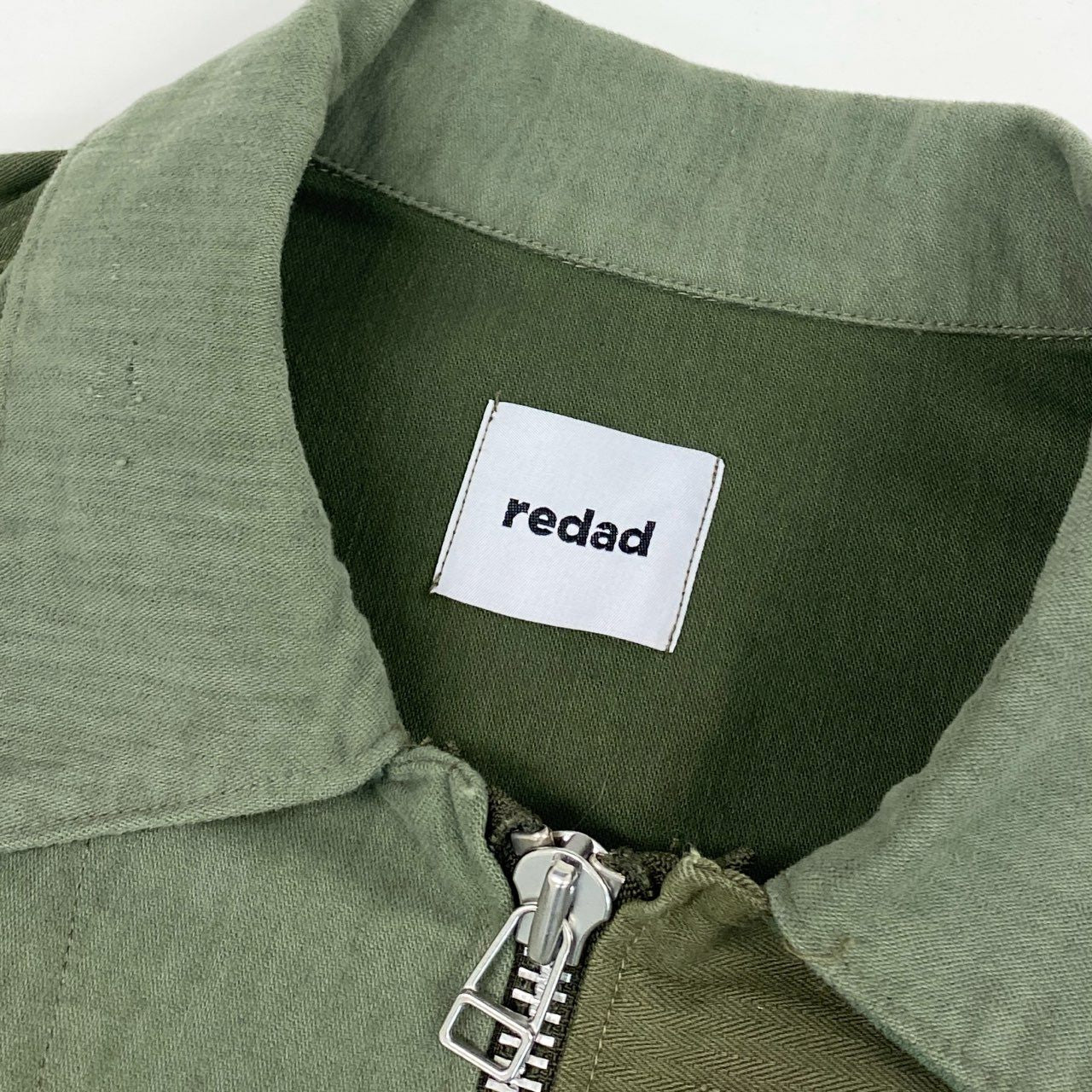 77d21 redad レダッド リメイク 再構築 ジップアップ アルチザン ジャケット ミリタリー 実寸Mサイズ相当 カーキ