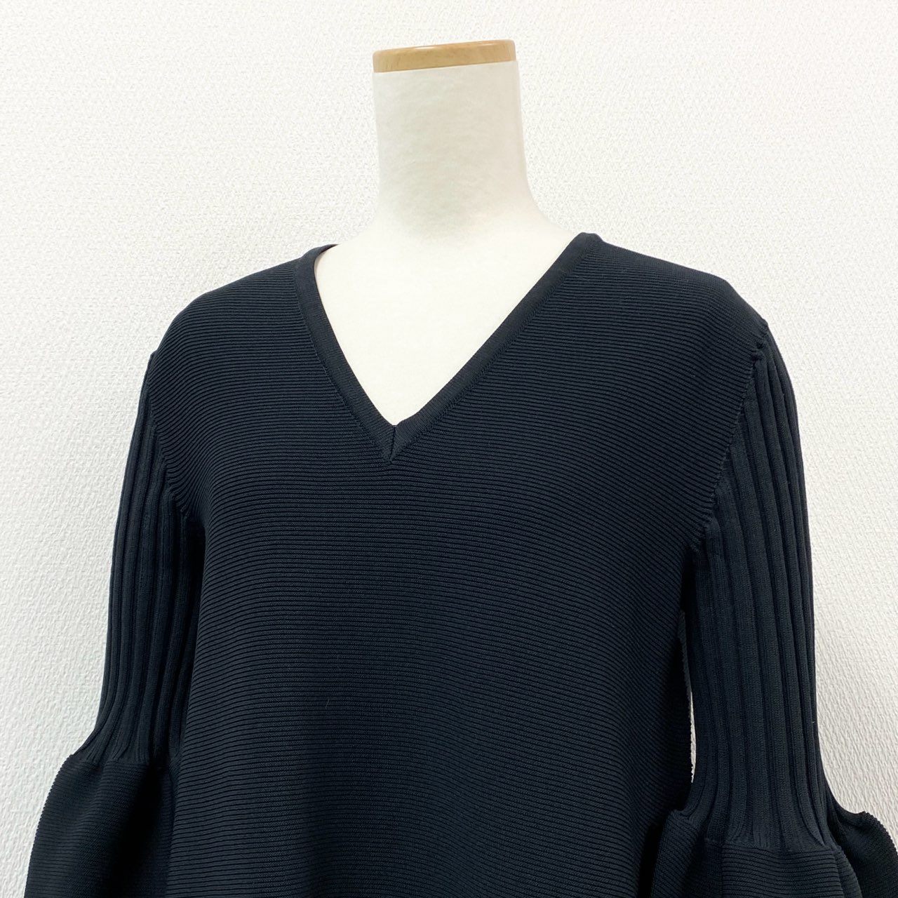 72a14 《未使用》 定価¥61,600 CFCL シーエフシーエル POTTERY KAFTAN 3 カフタンドレス CF005KH071 1 ブラック 日本製 伸縮性◎ ワンピース