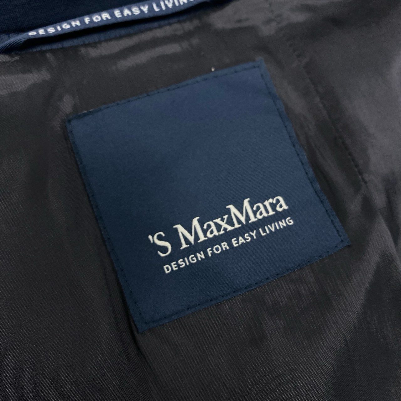 72j15 ’S MaxMara エスマックスマーラ テーラードジャケット ジャケット フォーマル 40サイズ ネイビー レディースu02t