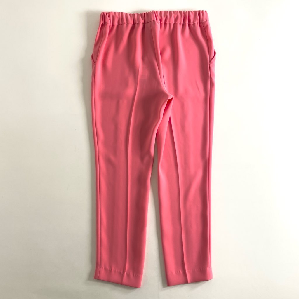 62e5 《極美品》 YOKO CHAN ヨーコチャン ハイウエスト ラップパンツ カジュアルパンツ YCP-321-097 サイズ38 ピンク ポリエステル100% レディース