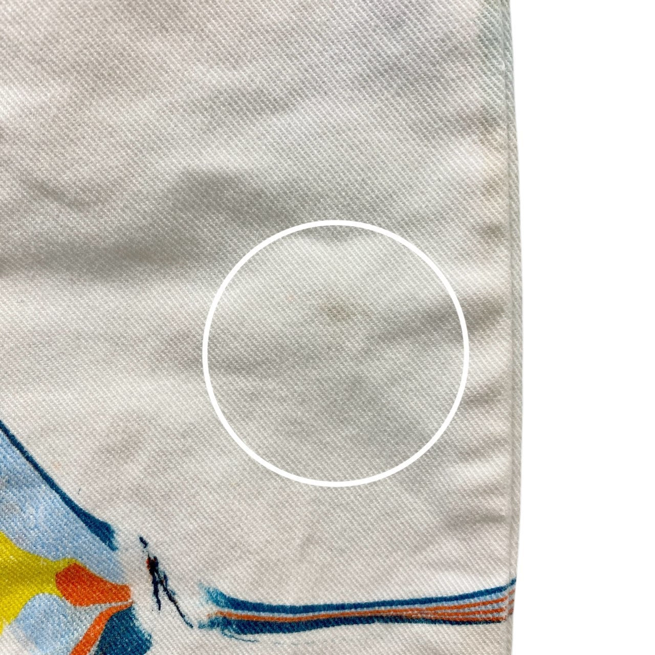 87c6 STELLA McCARTENEY ステラマッカートニー マーブルペイント ワイド テーパード デニムパンツ ハイウエスト 26 ホワイト レディースk02i