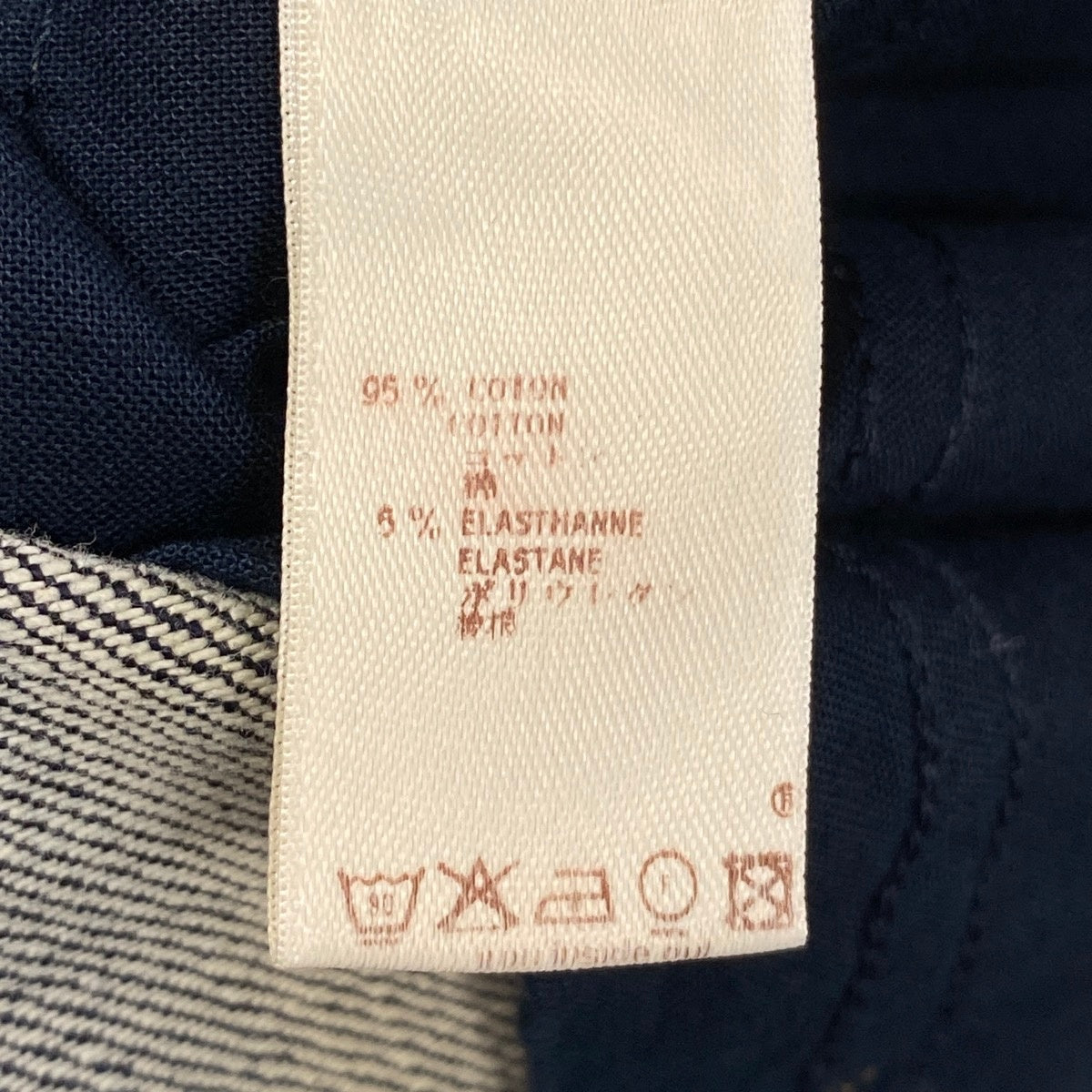 If5 LOUIS VUITTON ルイヴィトン モノグラム刺繡 デニム ハーフパンツ ストレッチ サイズ34 インディゴ レディース 女性服u02t