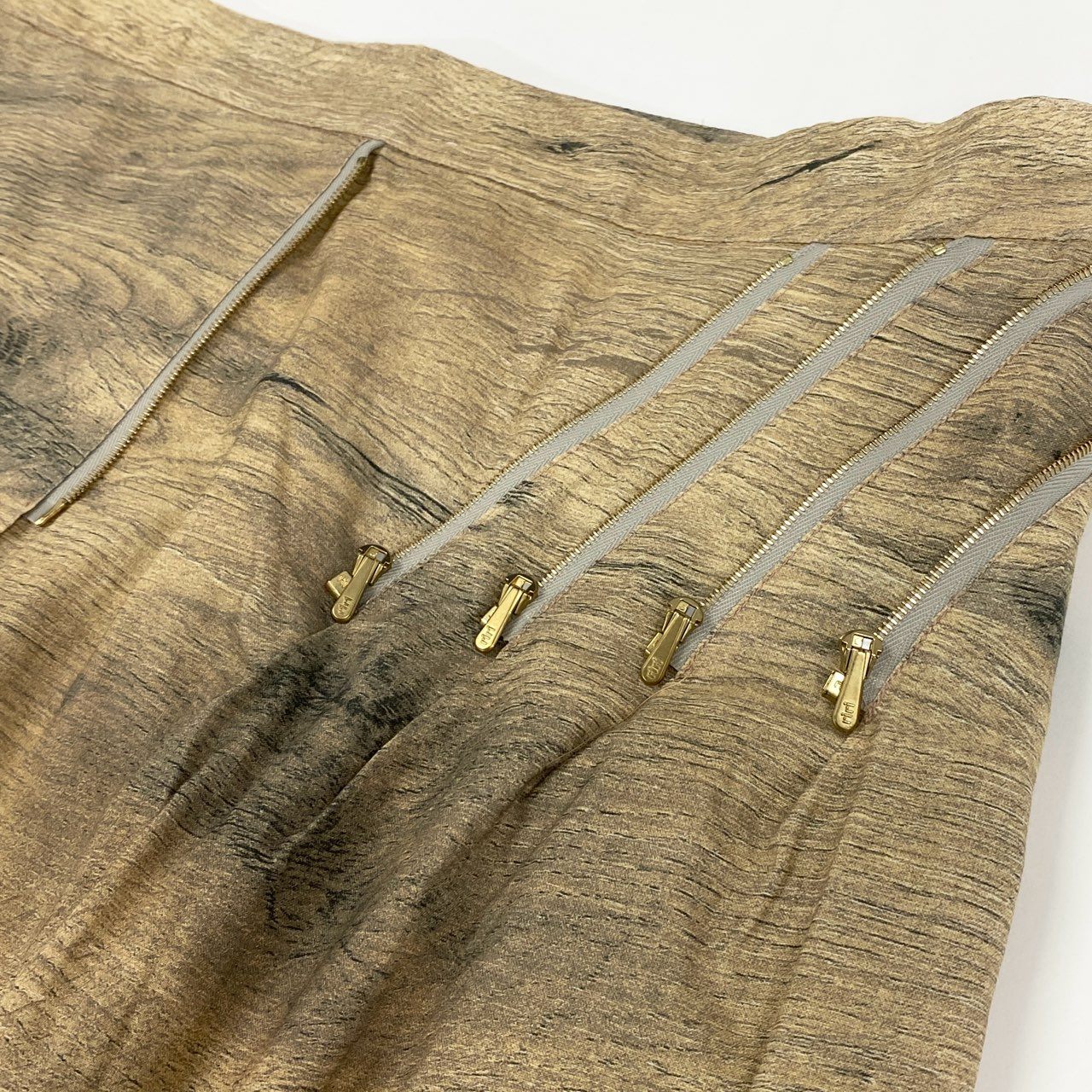 17f30 《極美品》 BLESS ブレス N°64 2025ss SMLXL skirt WOODBEIGE 膝丈スカート フレアスカート サイズ0S ベージュ系 コットン レディース 女性用