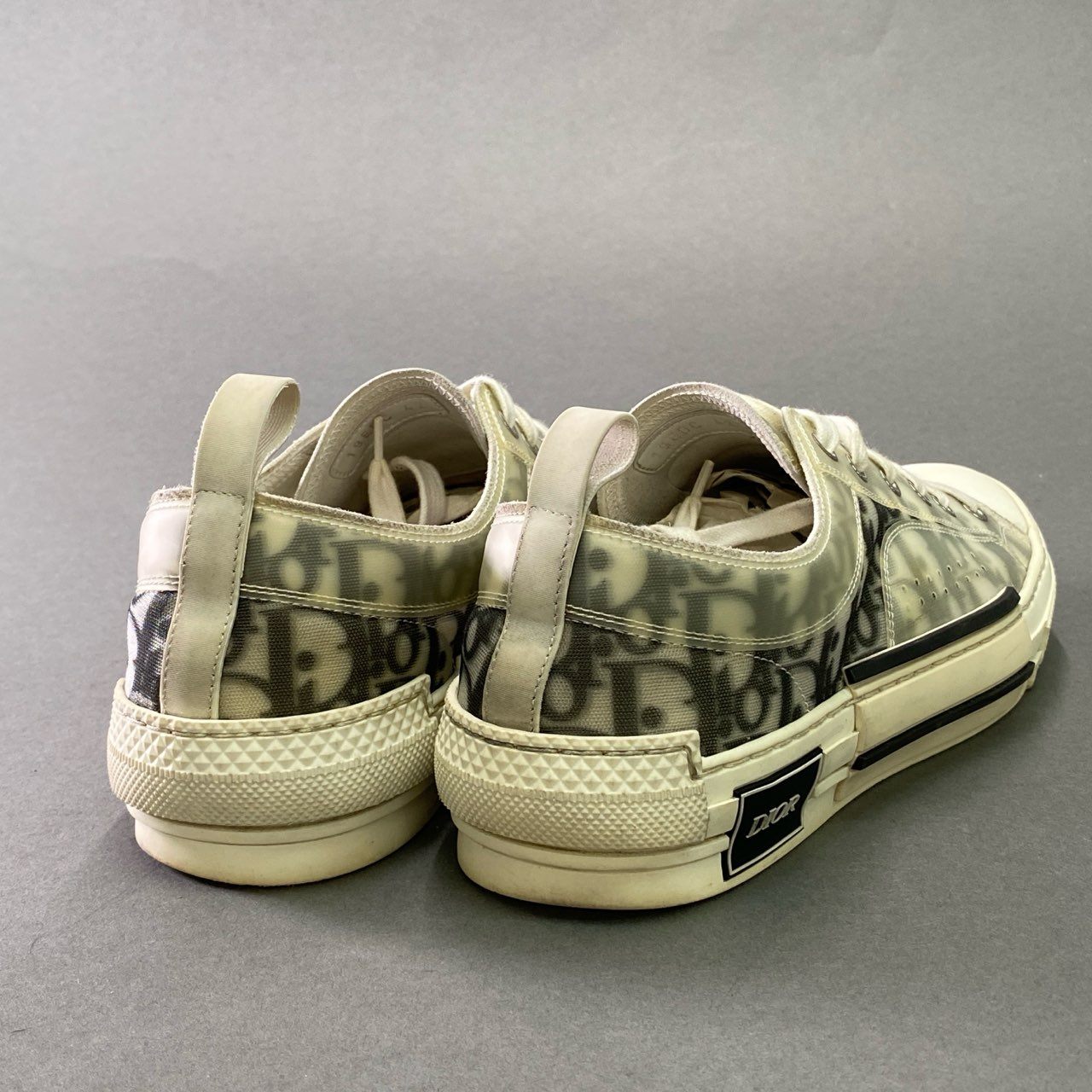 4f6 Dior Homme ディオールオム B23 オブリーク ローカットスニーカー 42 ホワイト Oblique トロッター シューズ