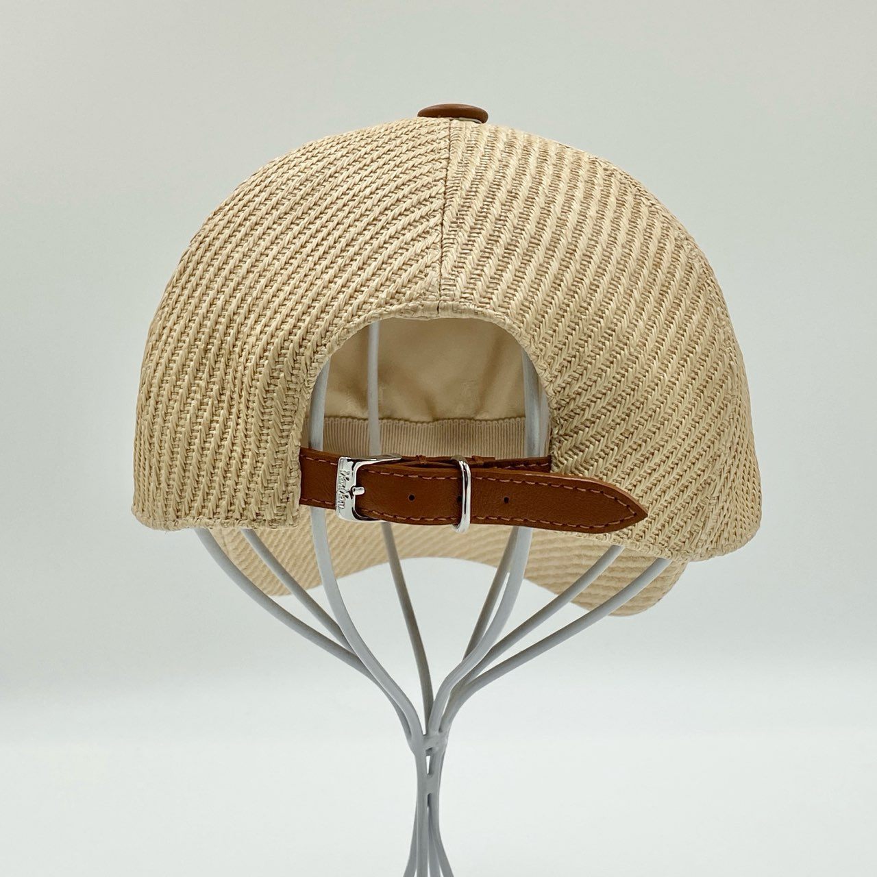 i4 《美品》 MAX MARA マックスマーラ 25SS Jez Baseball Cap ジェズ ベースボールキャップ ベージュ ロゴ刺繍 帽子 サイズ調節可能t18r