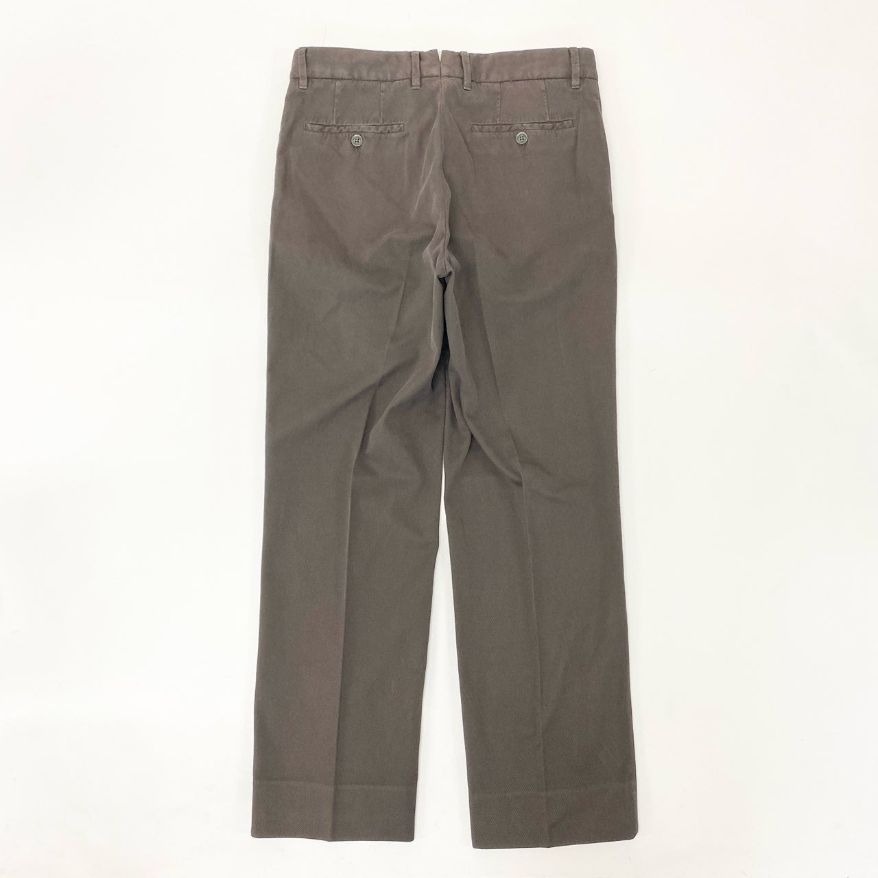 11i16 Ermenegildo Zegna エルメネジルドゼニア スラックスパンツ テーパードパンツ ボトムス 5ポケット 46 ブラウン系 コットン メンズu02t