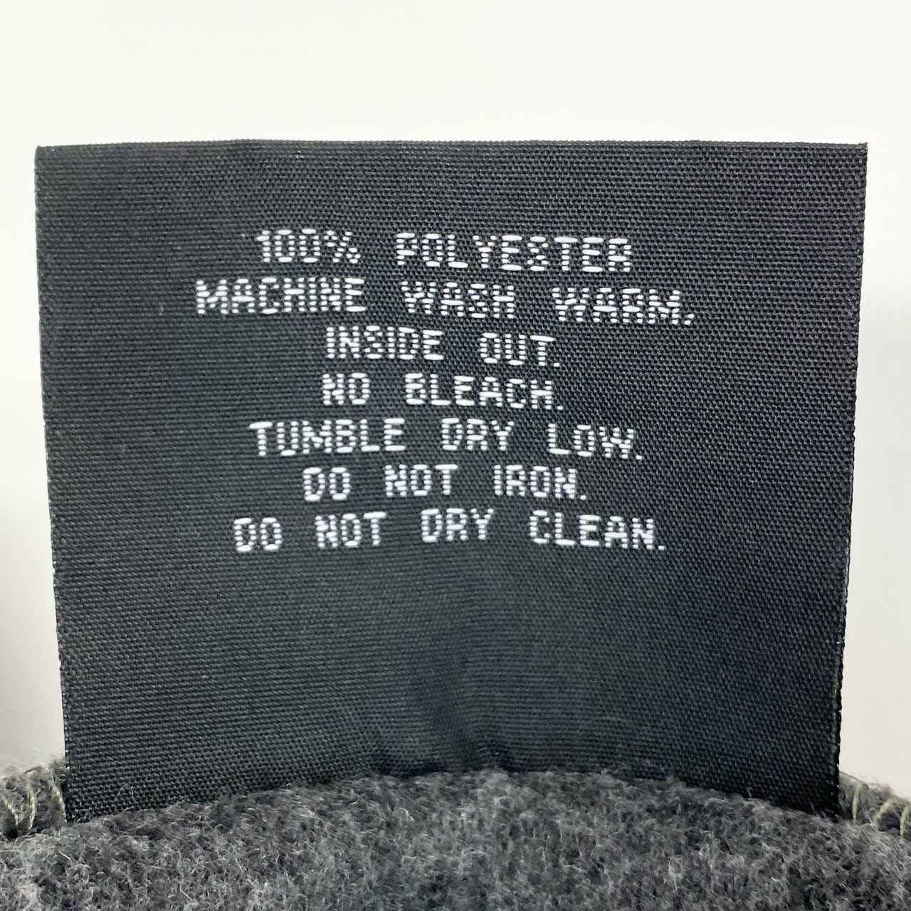 44h26 the ennoy professional ザエンノイプロフェッショナル ロゴ刺繍 フリースジャケット USA製 Mサイズ ダークグレー メンズo07t