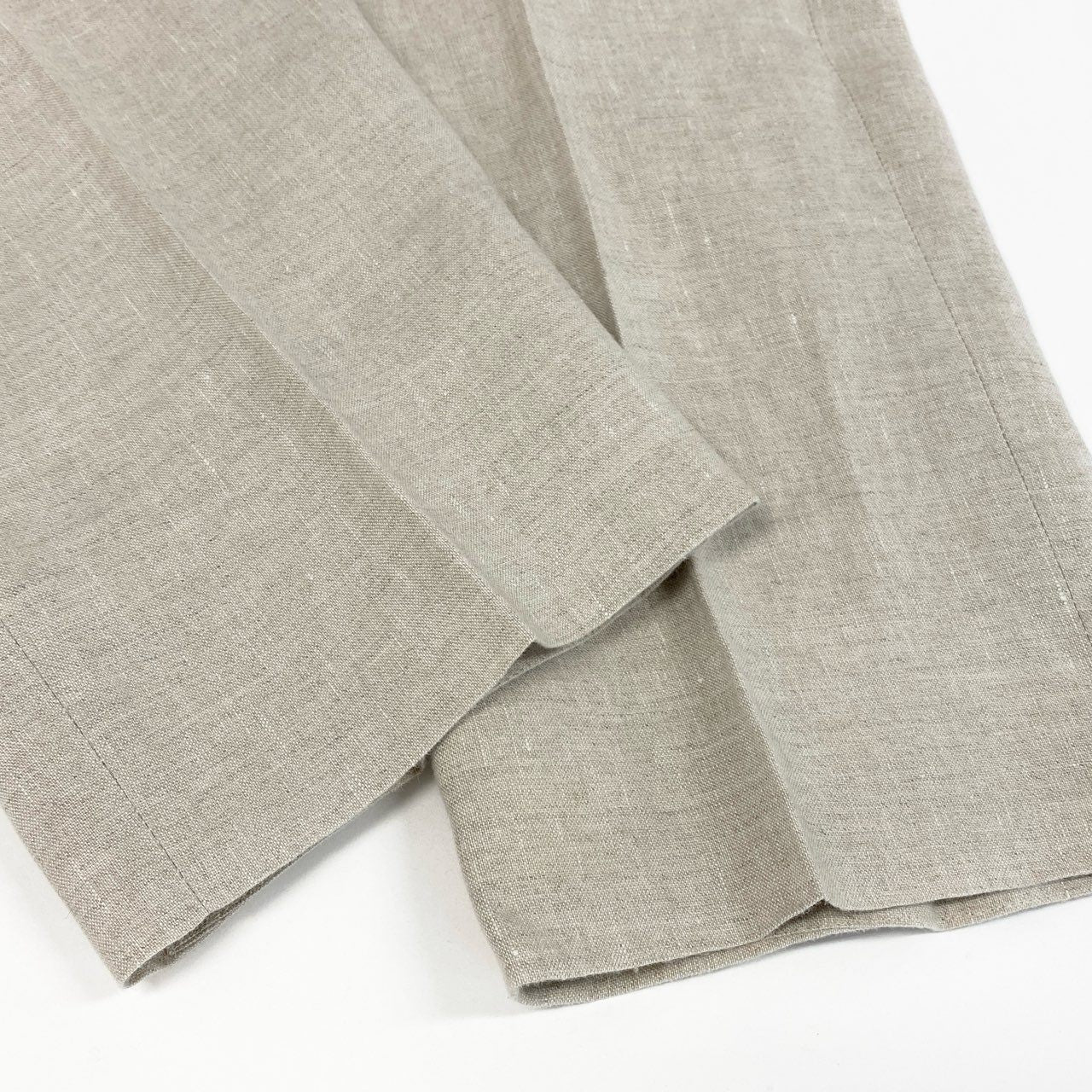 19g28 Brioni ブリオーニ MOENA スラックスパンツ ボトムス トラウザーパンツ イタリア製 48 ベージュ リネン メンズ