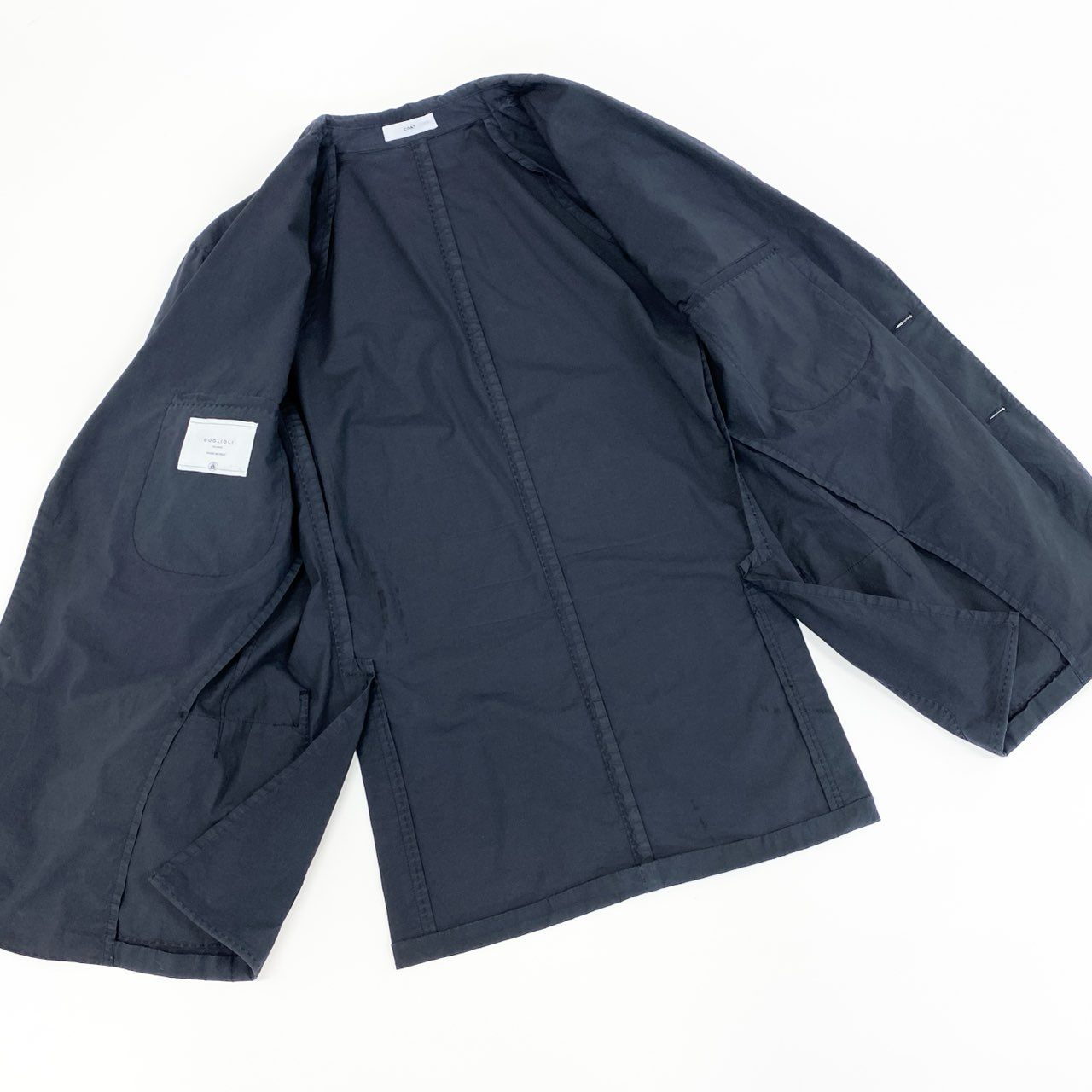 69f21 BOGLIOLI ボリオリ セットアップ ジャケット ボトム パンツ スーツ カジュアル イタリア製 メンズ 男性用 48 ダークグレー