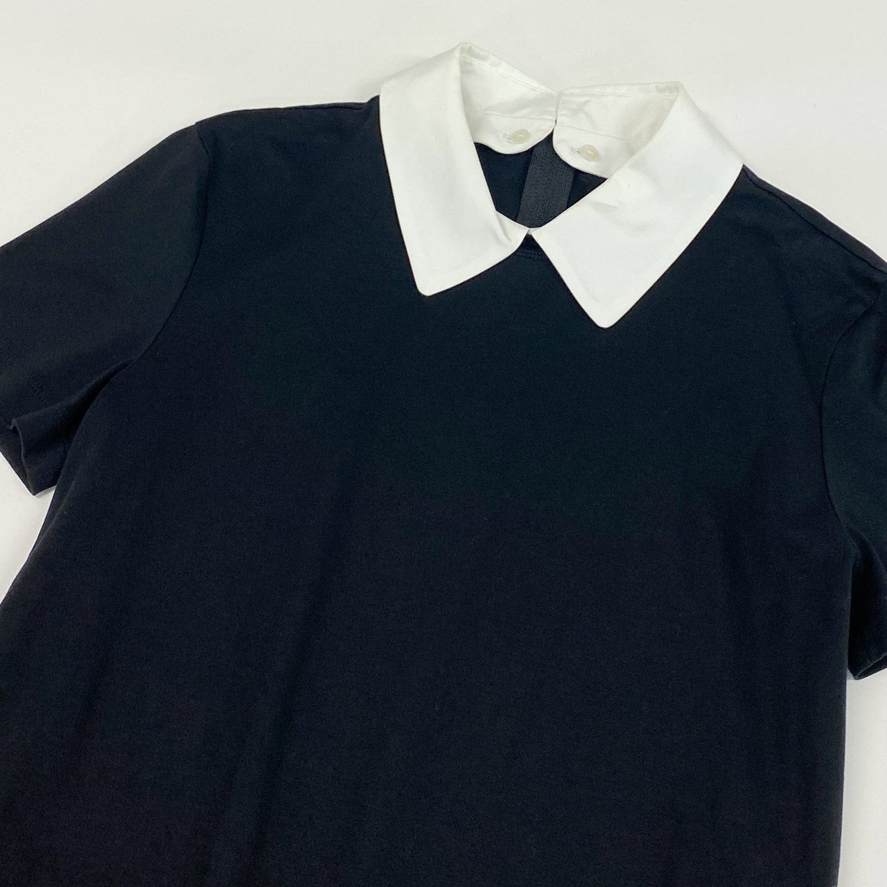 82f24 FOXEY NEW YORK フォクシー ニューヨーク 2WAY 襟取り外し可 カットソー 40129 40 ブラック Tシャツ 日本製