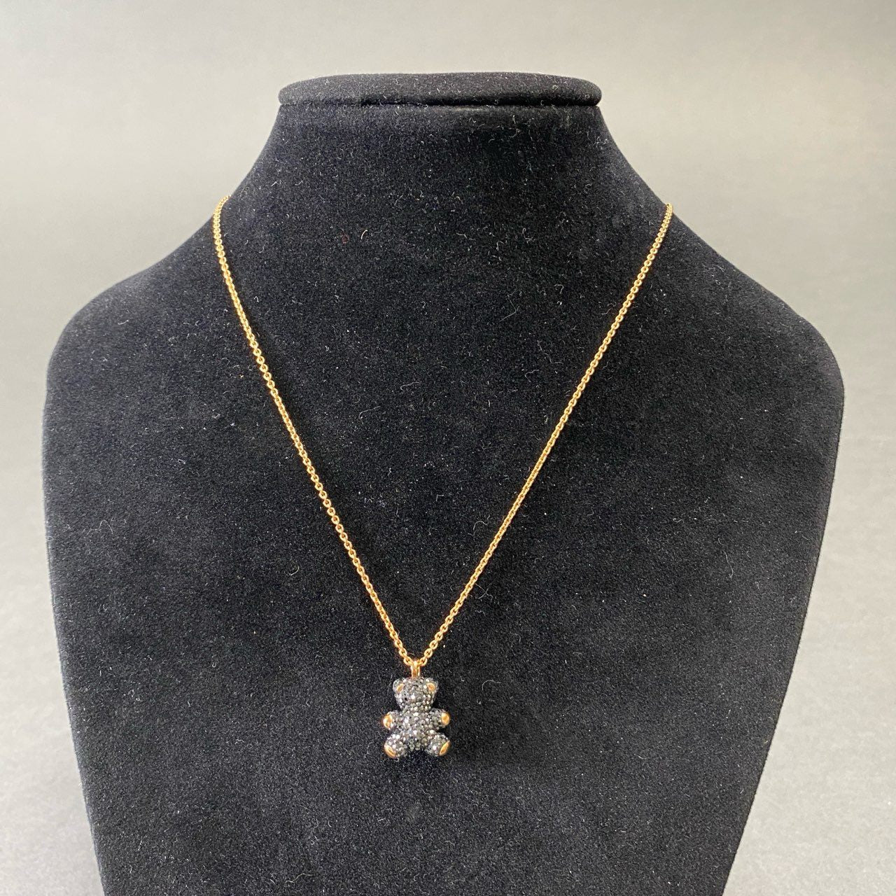 g29 SWAROVSKI スワロフスキー Teddy 3D テディペンダント ネックレス 5300448 ゴールド ブラック くまさん アクセサリー ジュエリー
