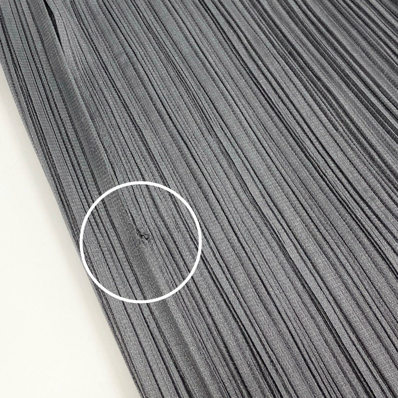 42h22 PLEATS PLEASE プリーツプリーズ イッセイミヤケ プリーツ加工 リラックスパンツ PP55-JF111 サイズ1 グレー ポリエステル レディースu02t