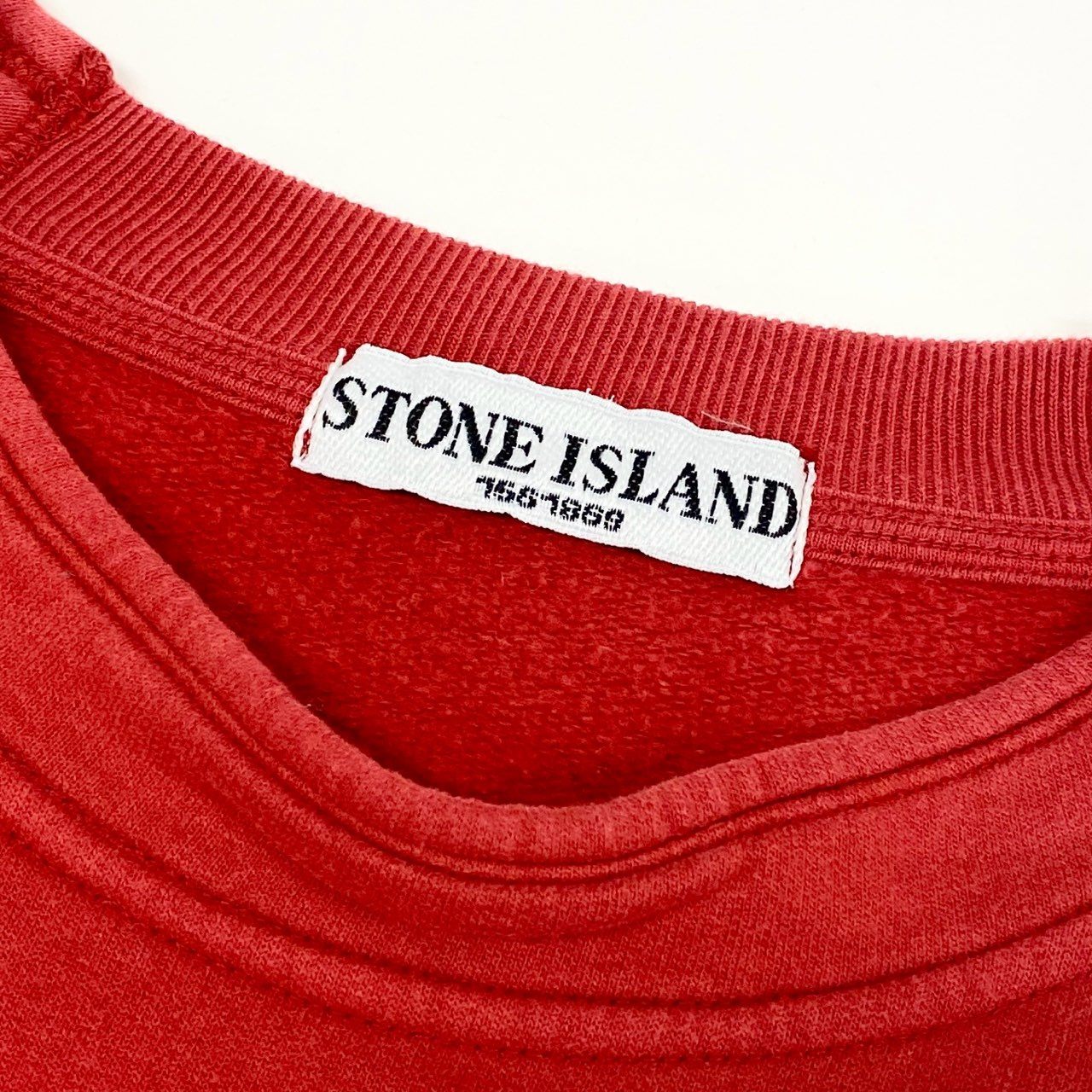 52e23 STONE ISLAND ストーンアイランド Massimo Osti マッシモオスティ期 ヴィンテージ スウェット トレーナー サイズL レッド メンズ 男性用 トップス